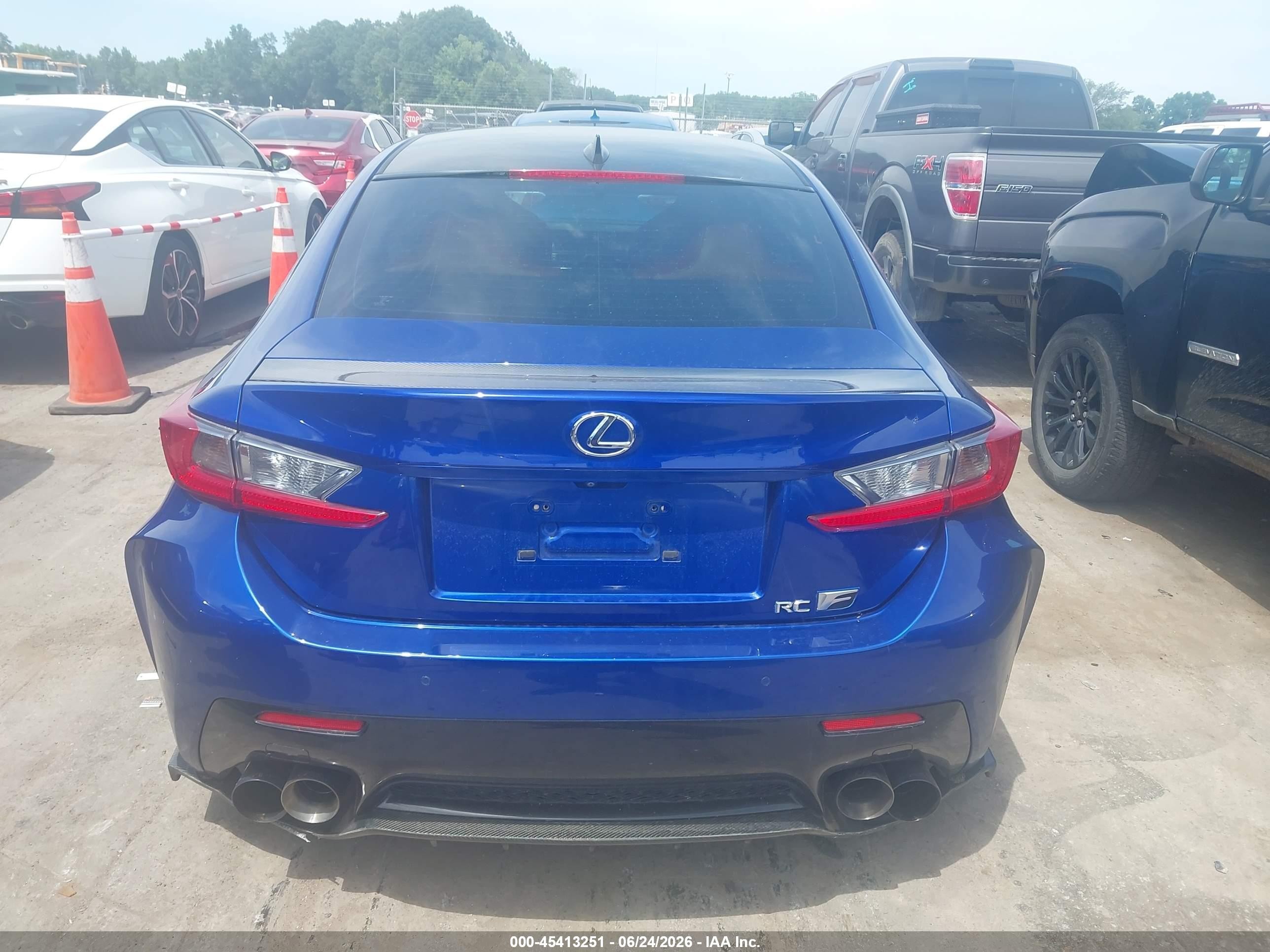 2015 Lexus Rc F   Blue vin: JTHHP5BC2F5002717