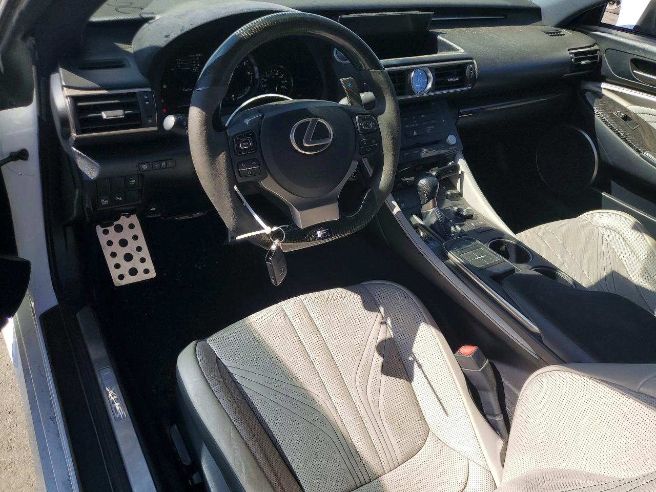 2015 Lexus Rc F Base White vin: JTHHP5BC3F5003004