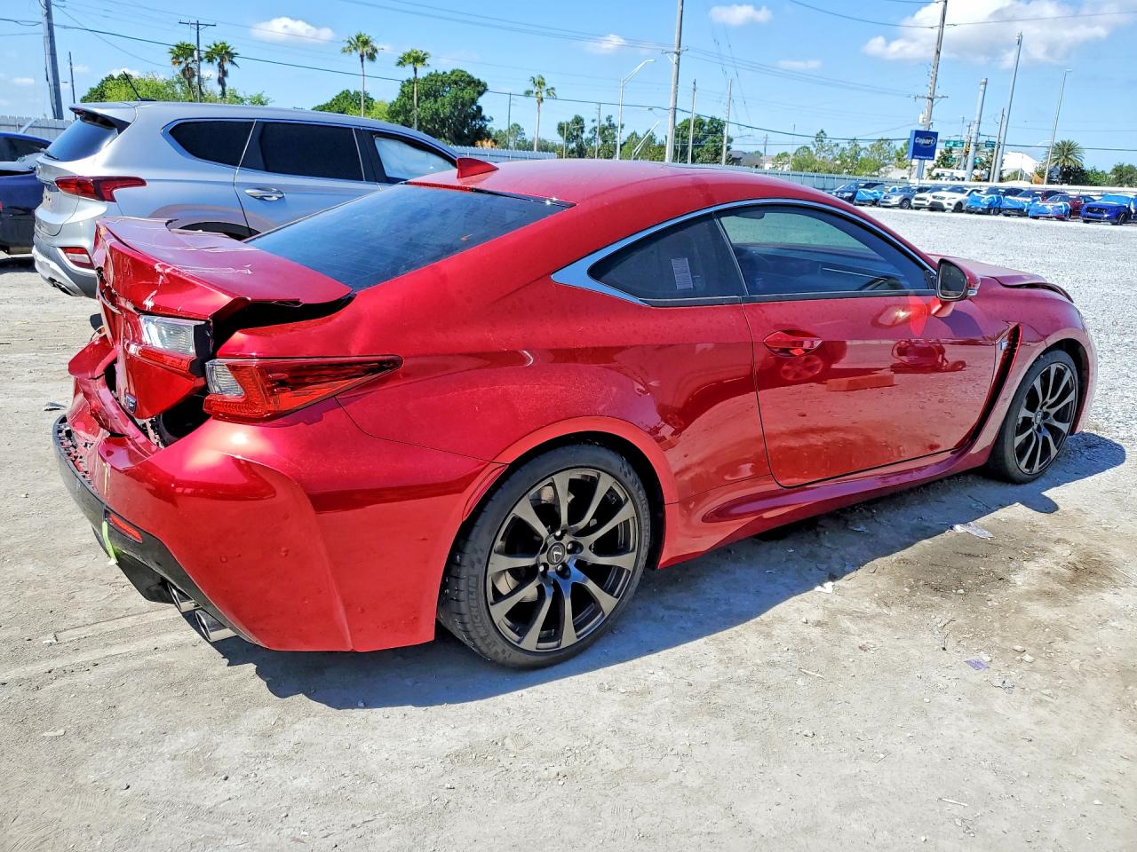 2015 Lexus Rc F Base Red vin: JTHHP5BC6F5002235