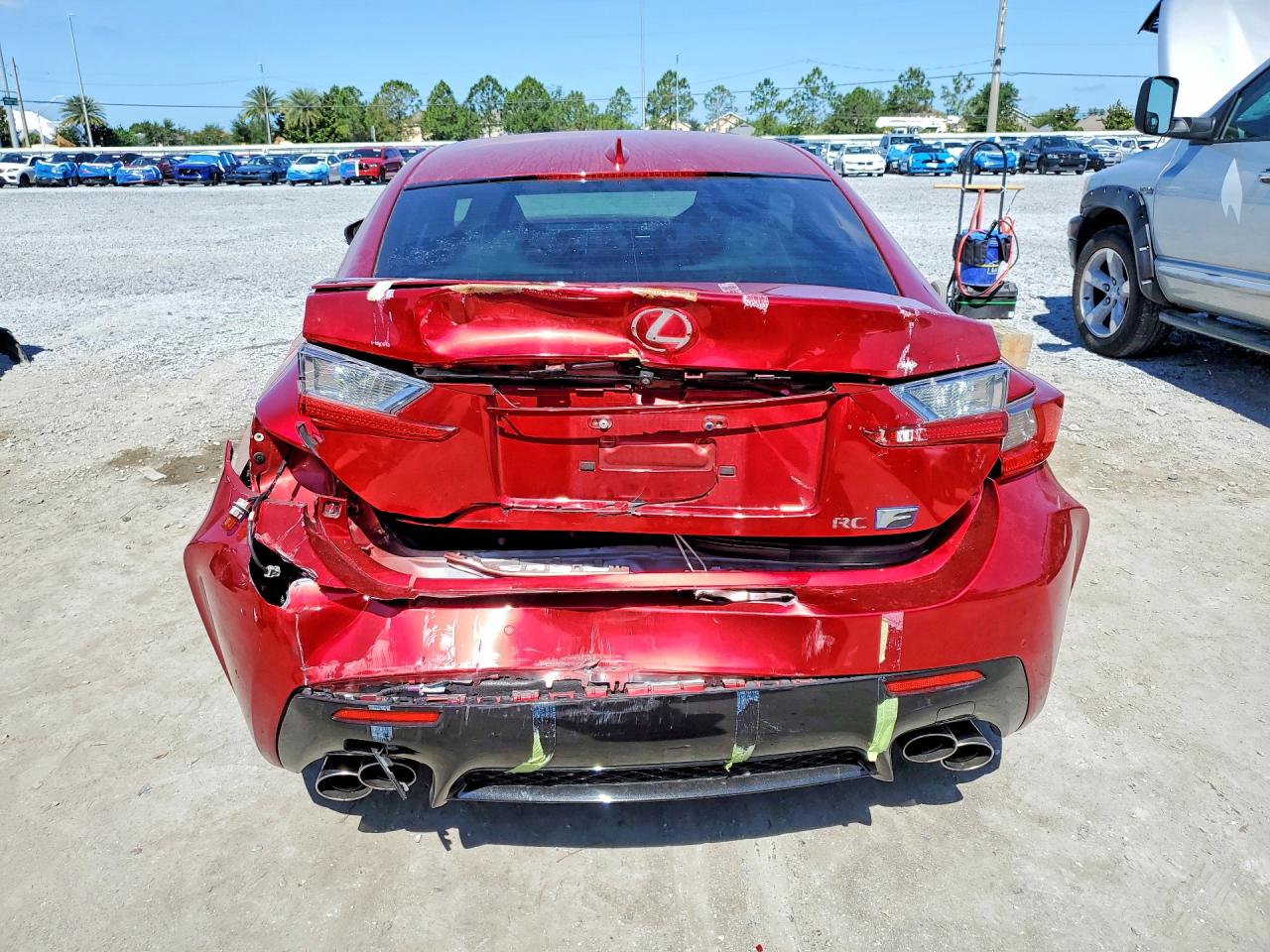 2015 Lexus Rc F Base Red vin: JTHHP5BC6F5002235