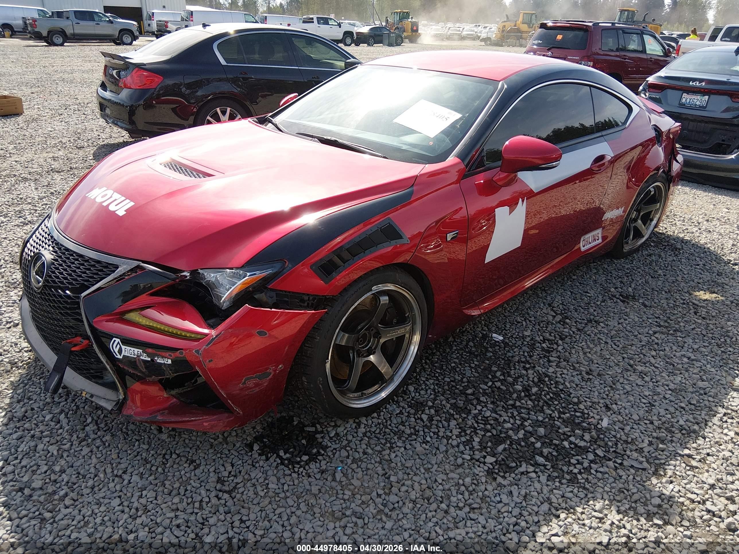 2015 Lexus Rc F   Red vin: JTHHP5BC7F5000607