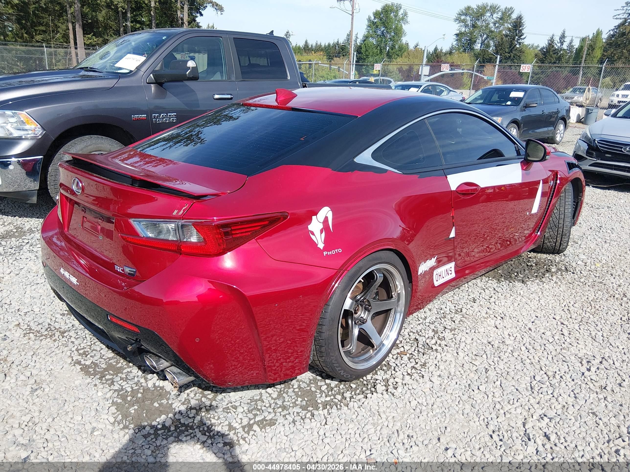 2015 Lexus Rc F   Red vin: JTHHP5BC7F5000607