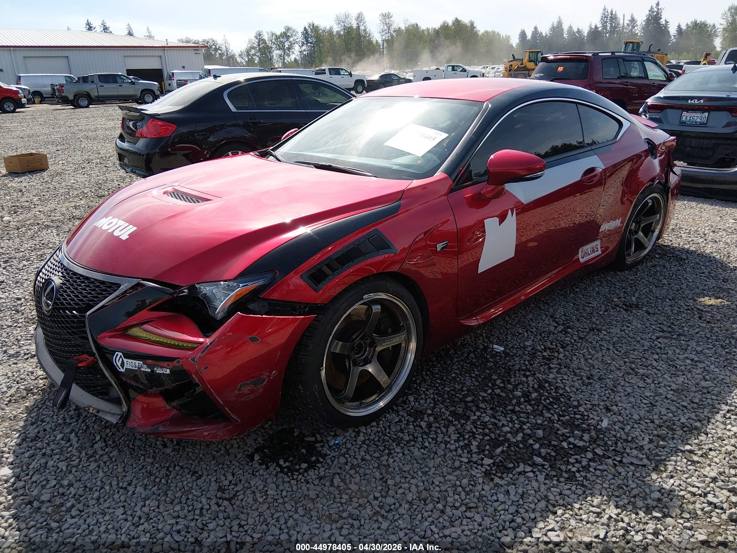 2015 Lexus Rc F   Red vin: JTHHP5BC7F5000607