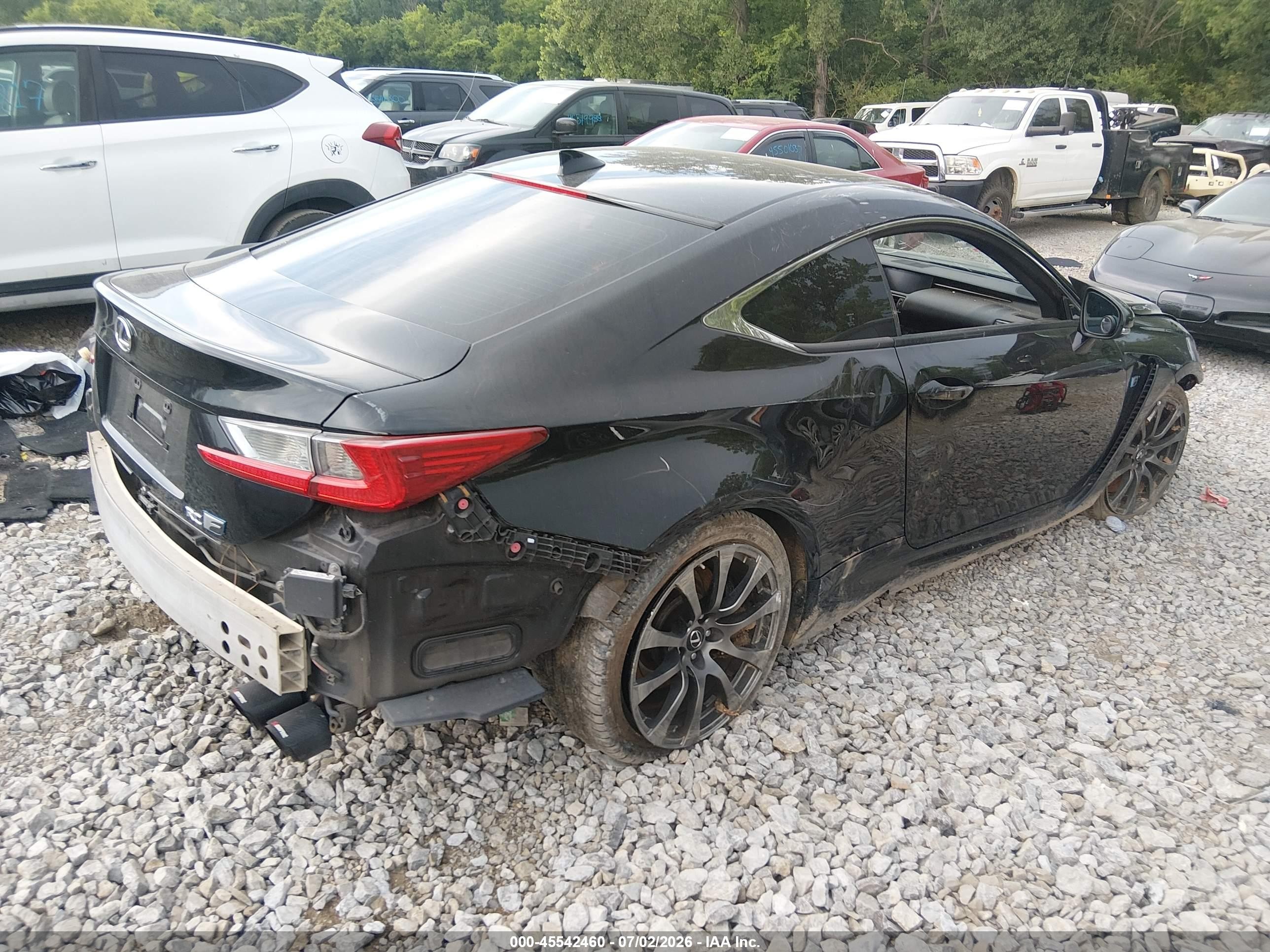 2015 Lexus Rc F   Black vin: JTHHP5BC7F5000722