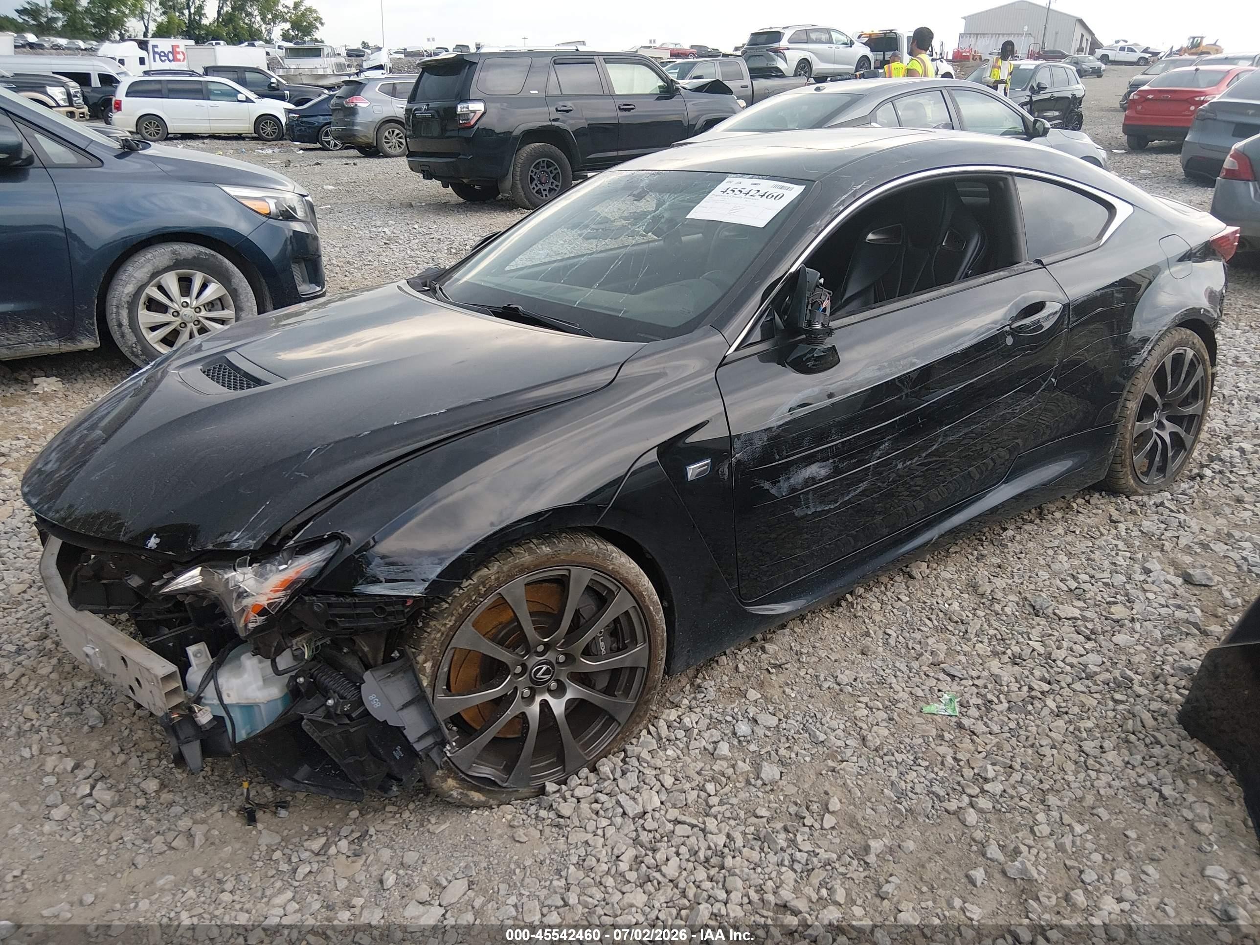 2015 Lexus Rc F   Black vin: JTHHP5BC7F5000722