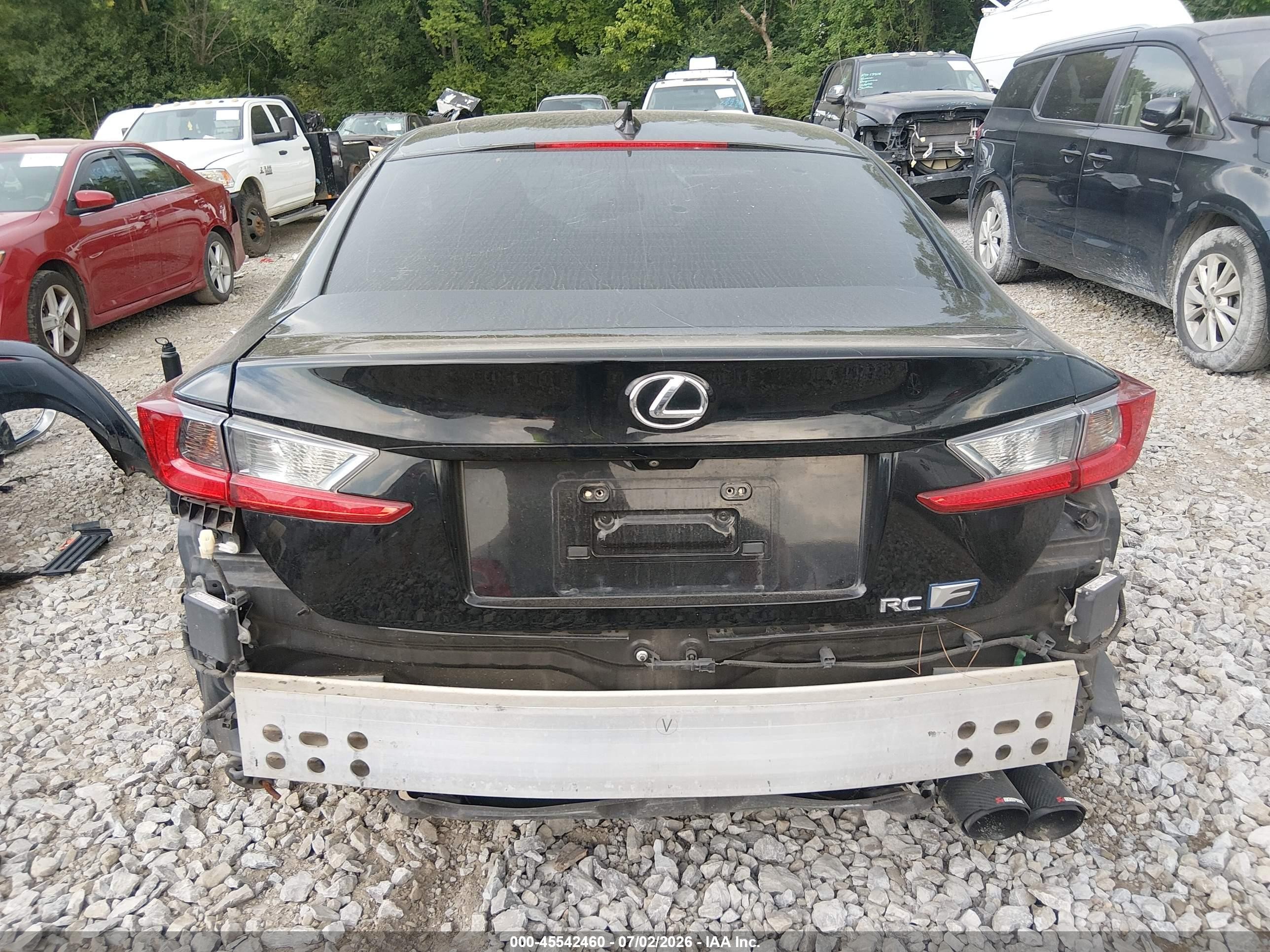 2015 Lexus Rc F   Black vin: JTHHP5BC7F5000722