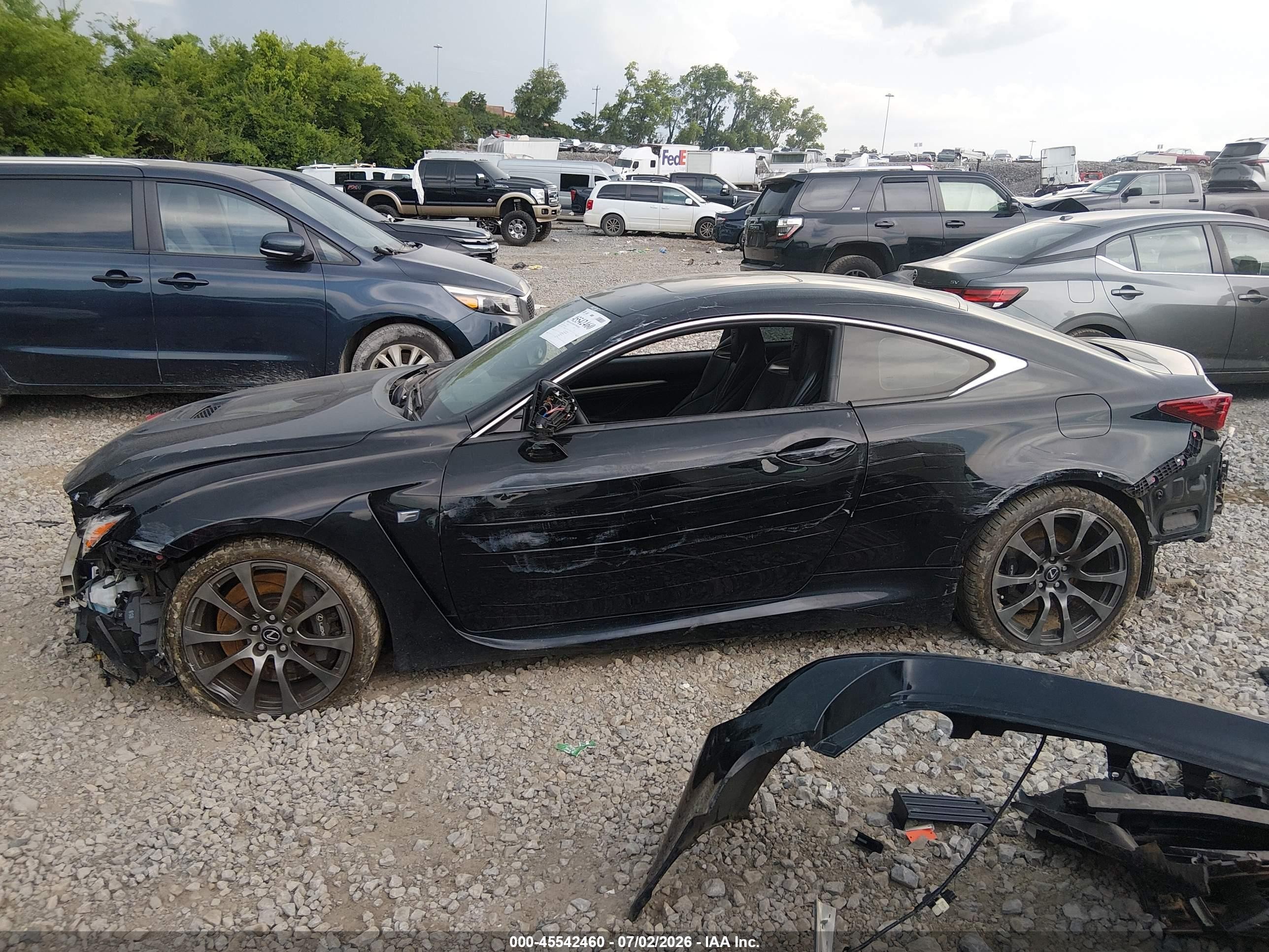 2015 Lexus Rc F   Black vin: JTHHP5BC7F5000722