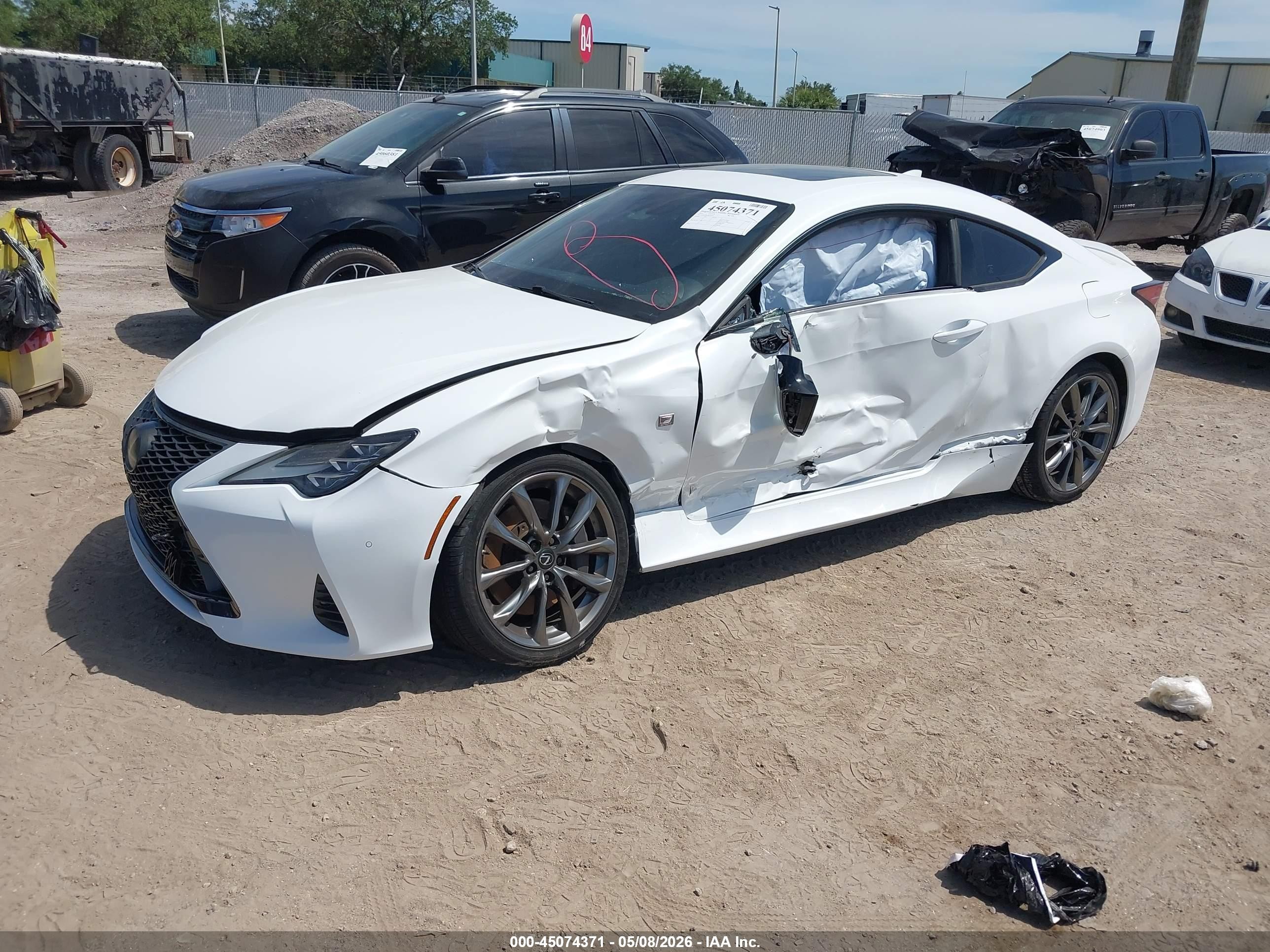 2019 Lexus Rc 350 F Sport White vin: JTHHZ5BC9K5019731