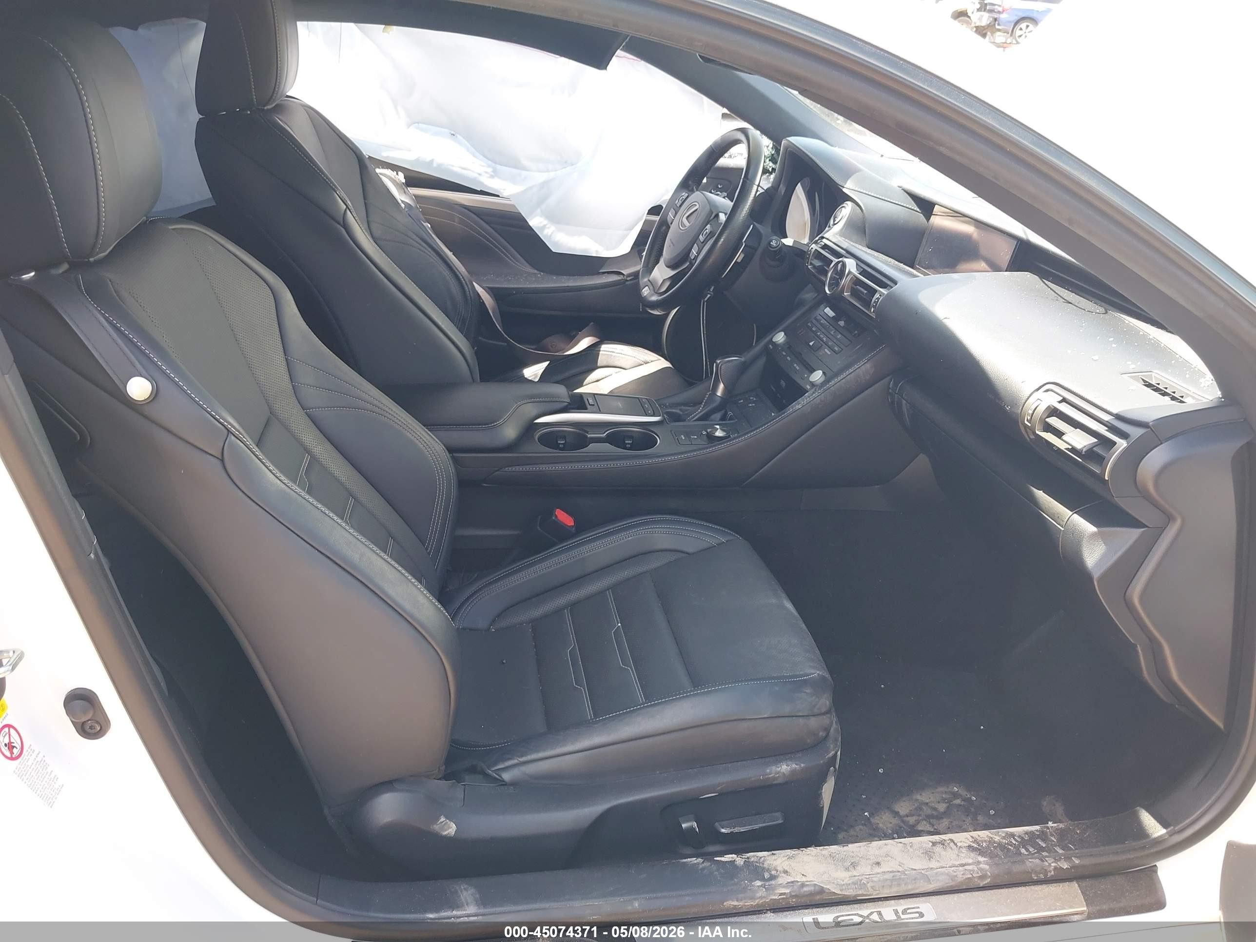 2019 Lexus Rc 350 F Sport White vin: JTHHZ5BC9K5019731