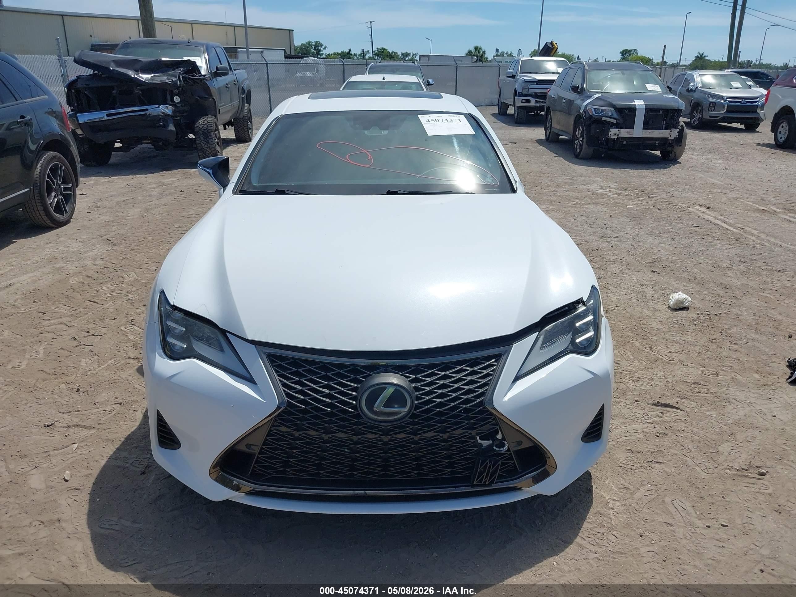 2019 Lexus Rc 350 F Sport White vin: JTHHZ5BC9K5019731