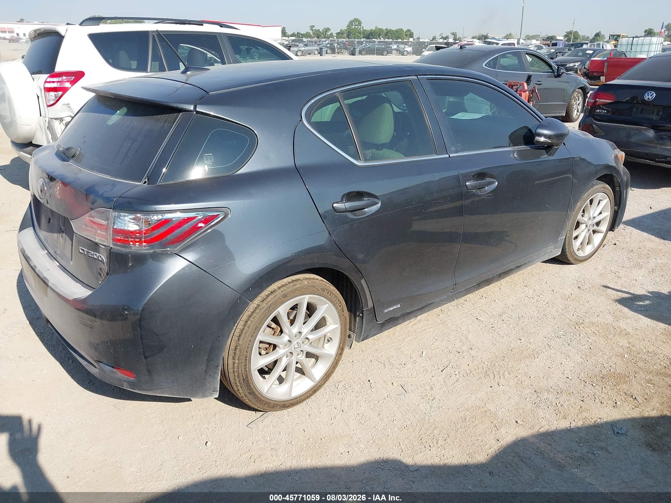2011 Lexus Ct 200h Premium Серый vin: JTHKD5BH0B2029923