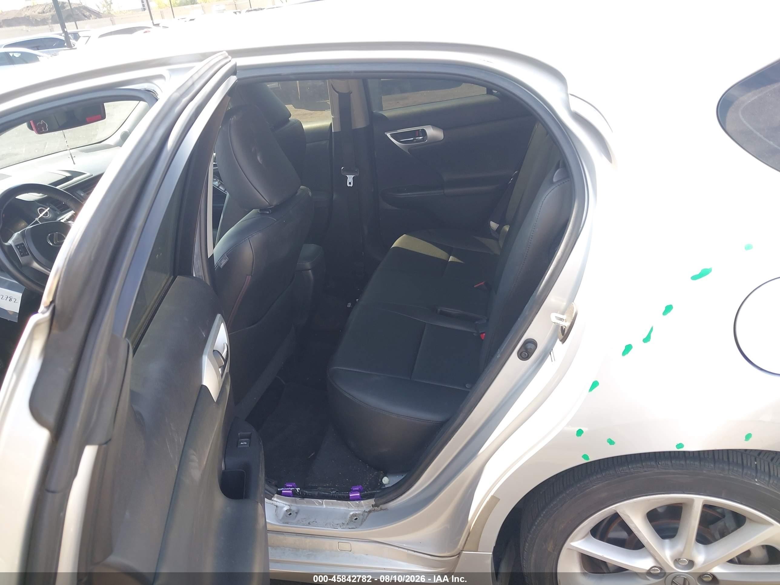 2011 Lexus Ct 200h Premium Silver vin: JTHKD5BH0B2038363