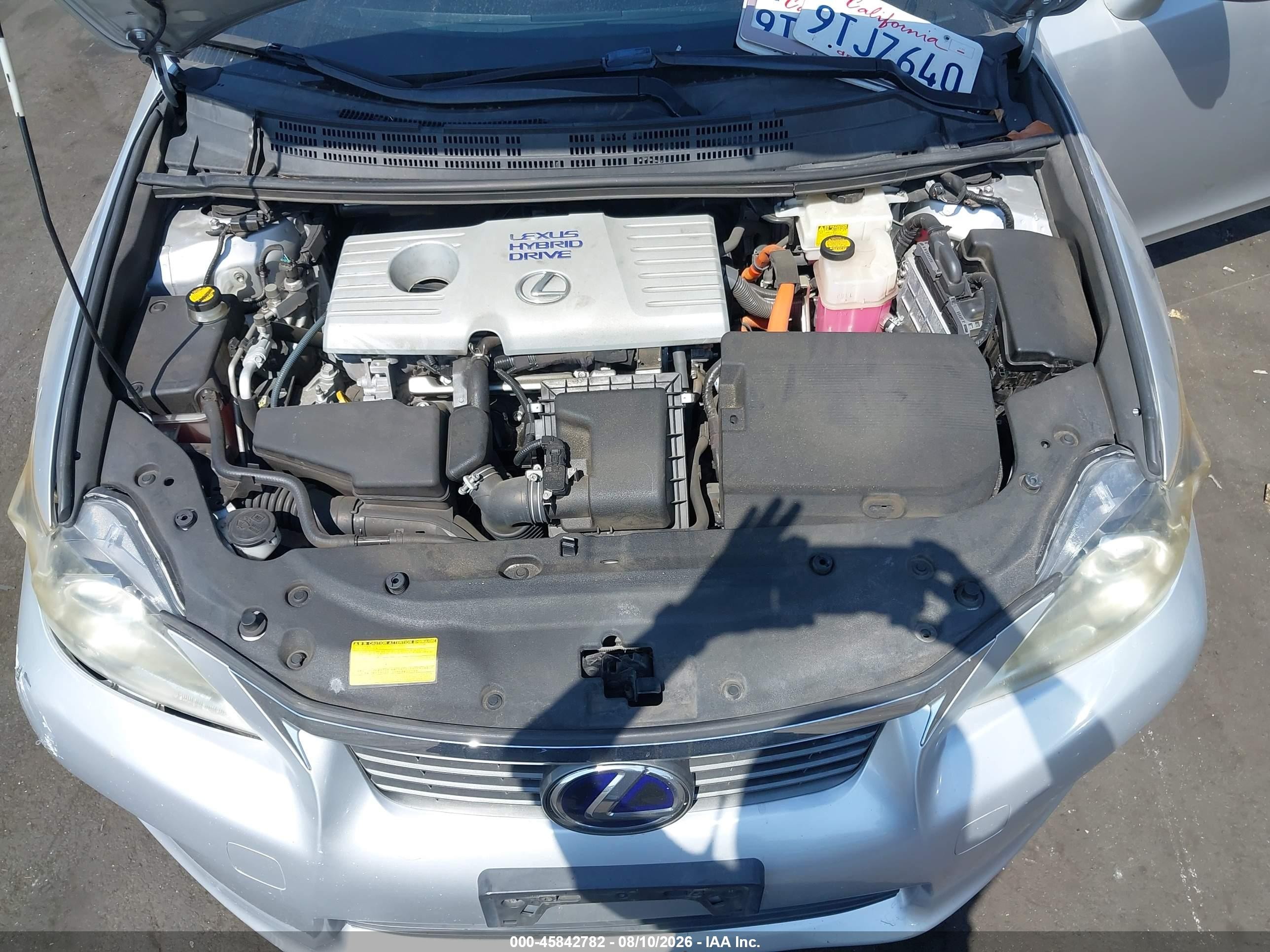 2011 Lexus Ct 200h Premium Silver vin: JTHKD5BH0B2038363