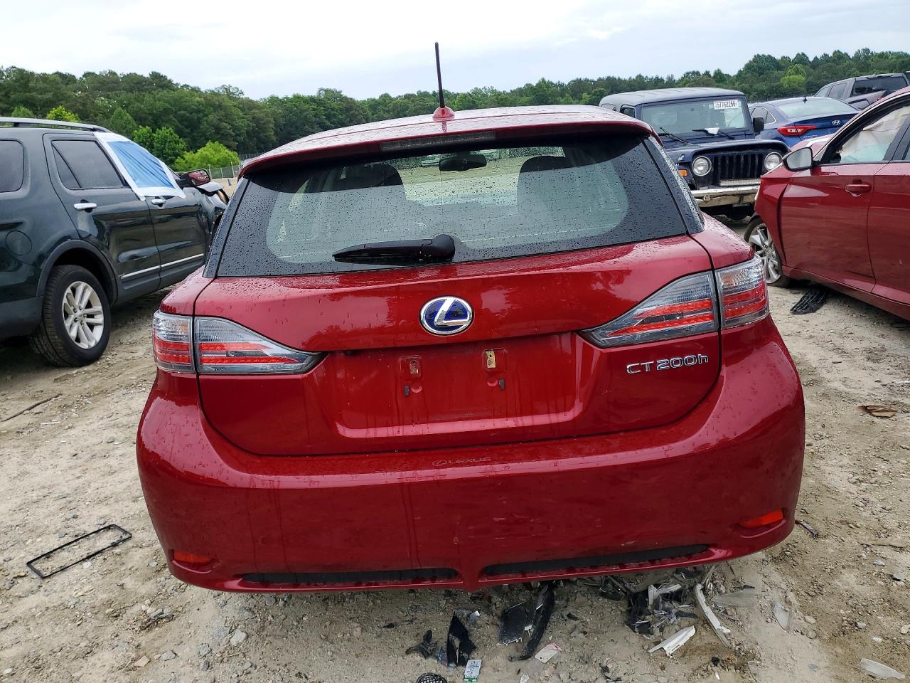 2011 Lexus Ct 200 Красный vin: JTHKD5BH0B2040971