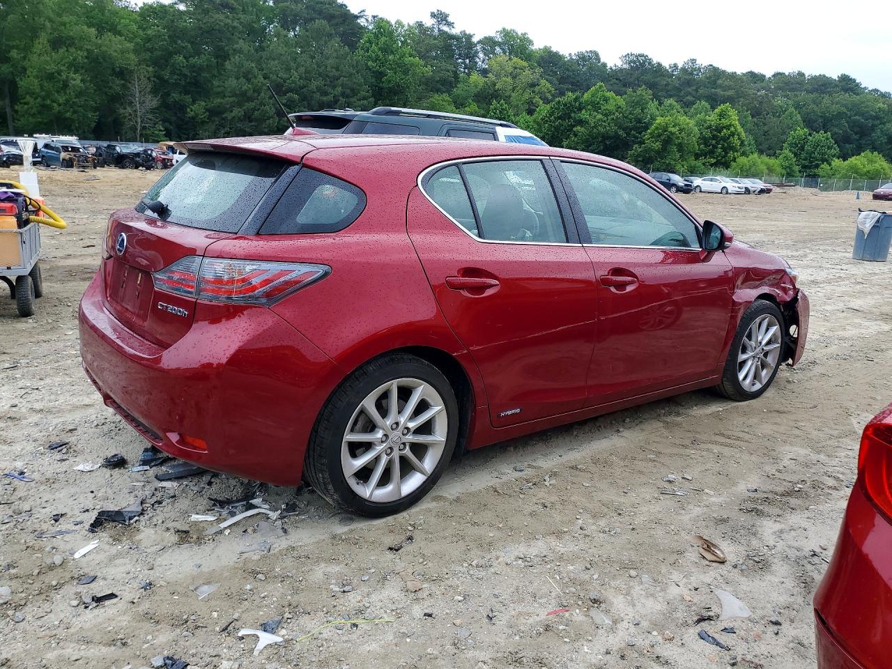 2011 Lexus Ct 200 Красный vin: JTHKD5BH0B2040971