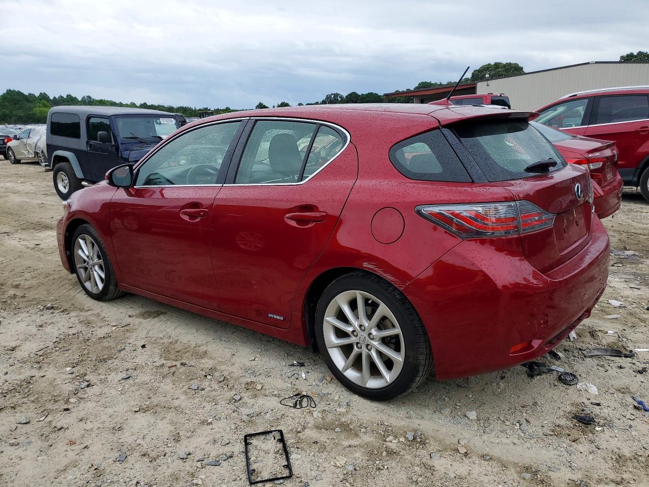 2011 Lexus Ct 200 Красный vin: JTHKD5BH0B2040971