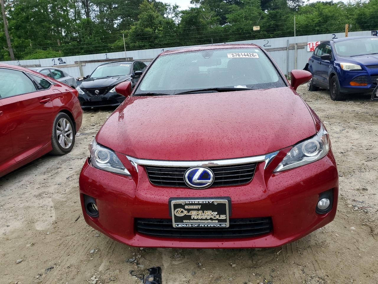 2011 Lexus Ct 200 Красный vin: JTHKD5BH0B2040971