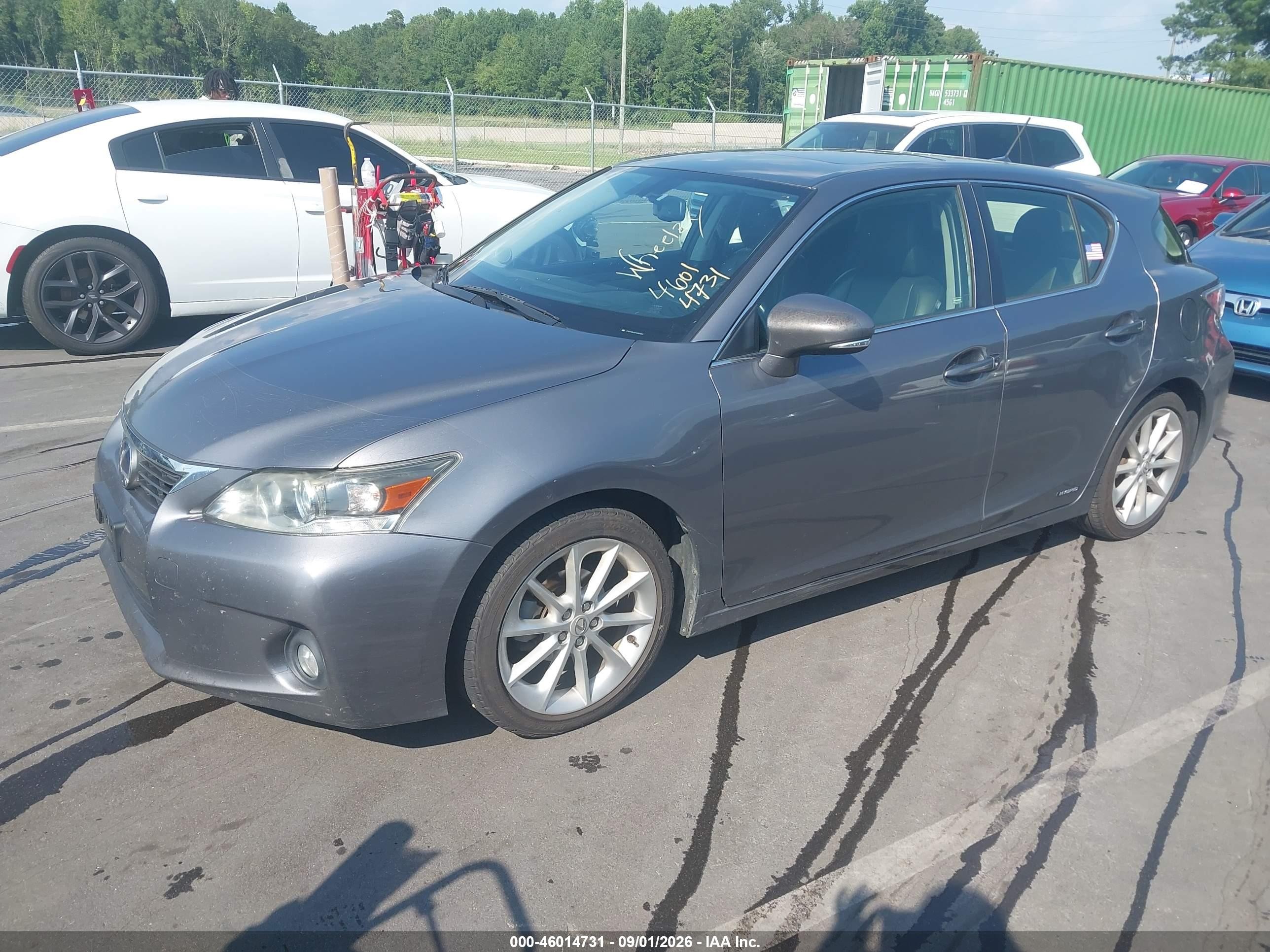 2012 Lexus Ct 200h Premium Silver vin: JTHKD5BH0C2050921