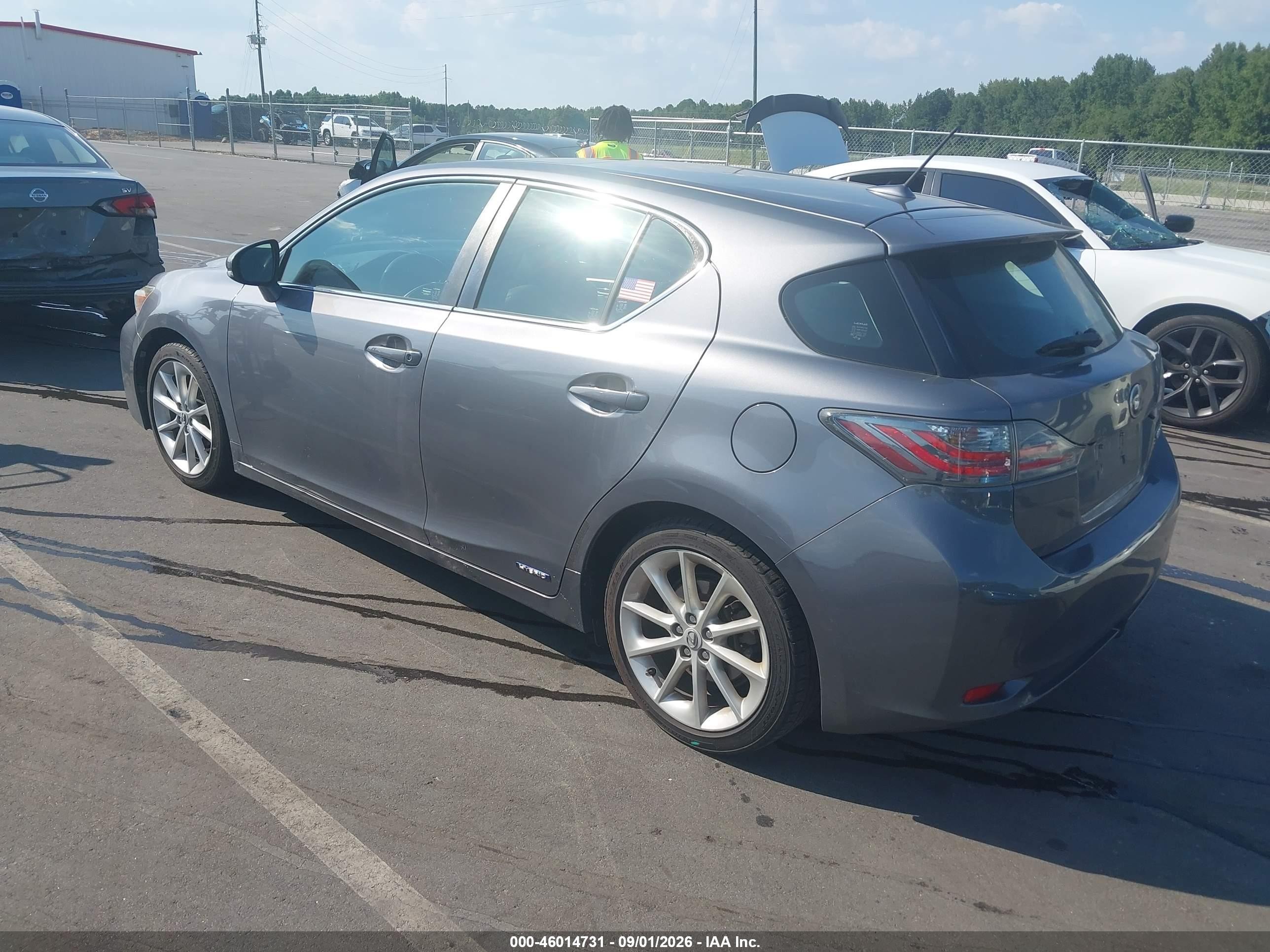 2012 Lexus Ct 200h Premium Silver vin: JTHKD5BH0C2050921