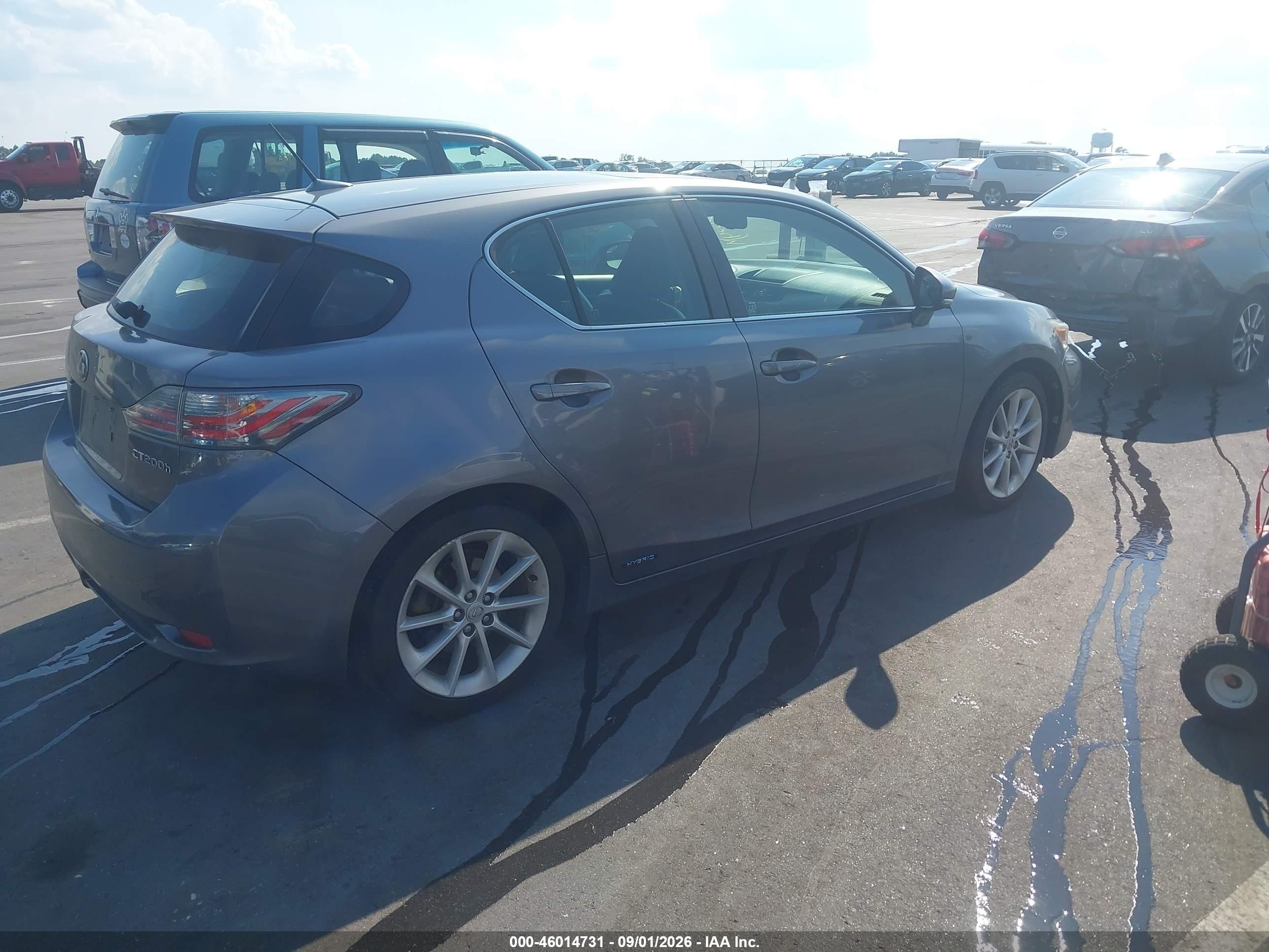 2012 Lexus Ct 200h Premium Silver vin: JTHKD5BH0C2050921