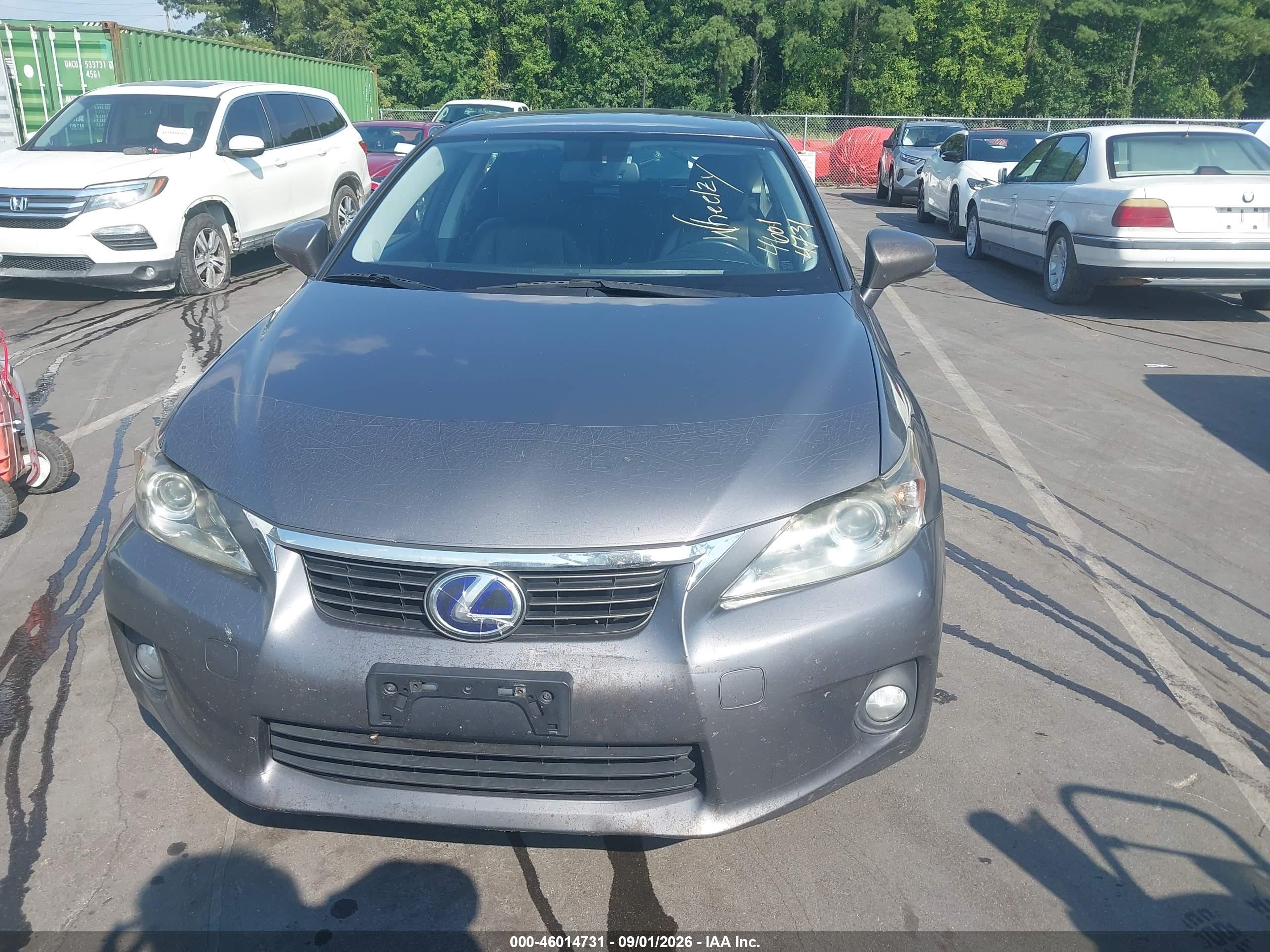 2012 Lexus Ct 200h Premium Silver vin: JTHKD5BH0C2050921
