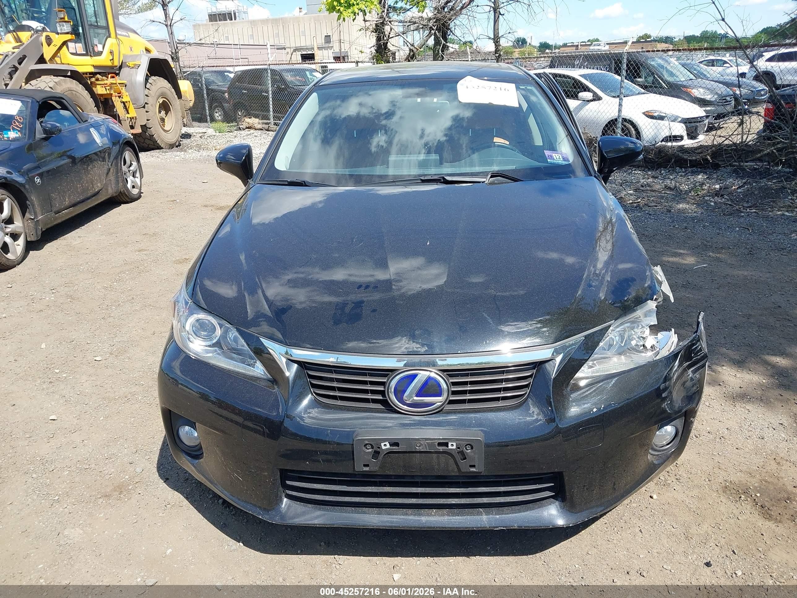 2012 Lexus Ct 200h Premium Black vin: JTHKD5BH0C2053690