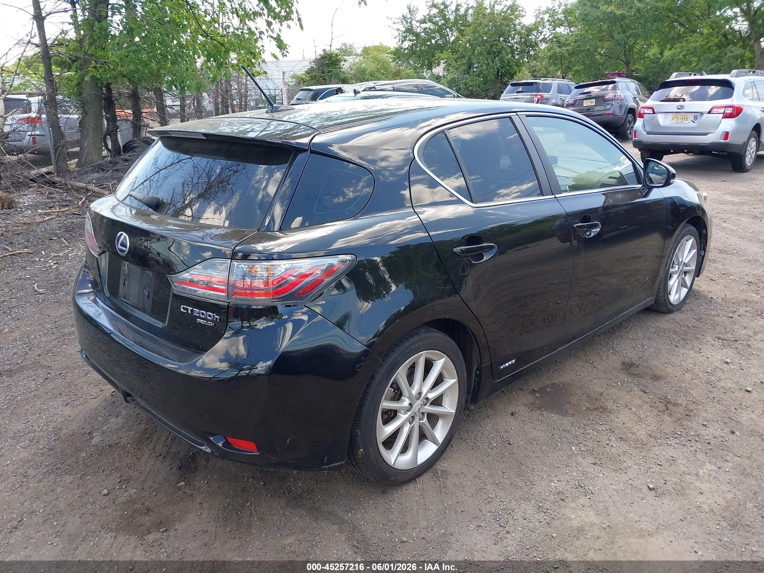 2012 Lexus Ct 200h Premium Black vin: JTHKD5BH0C2053690