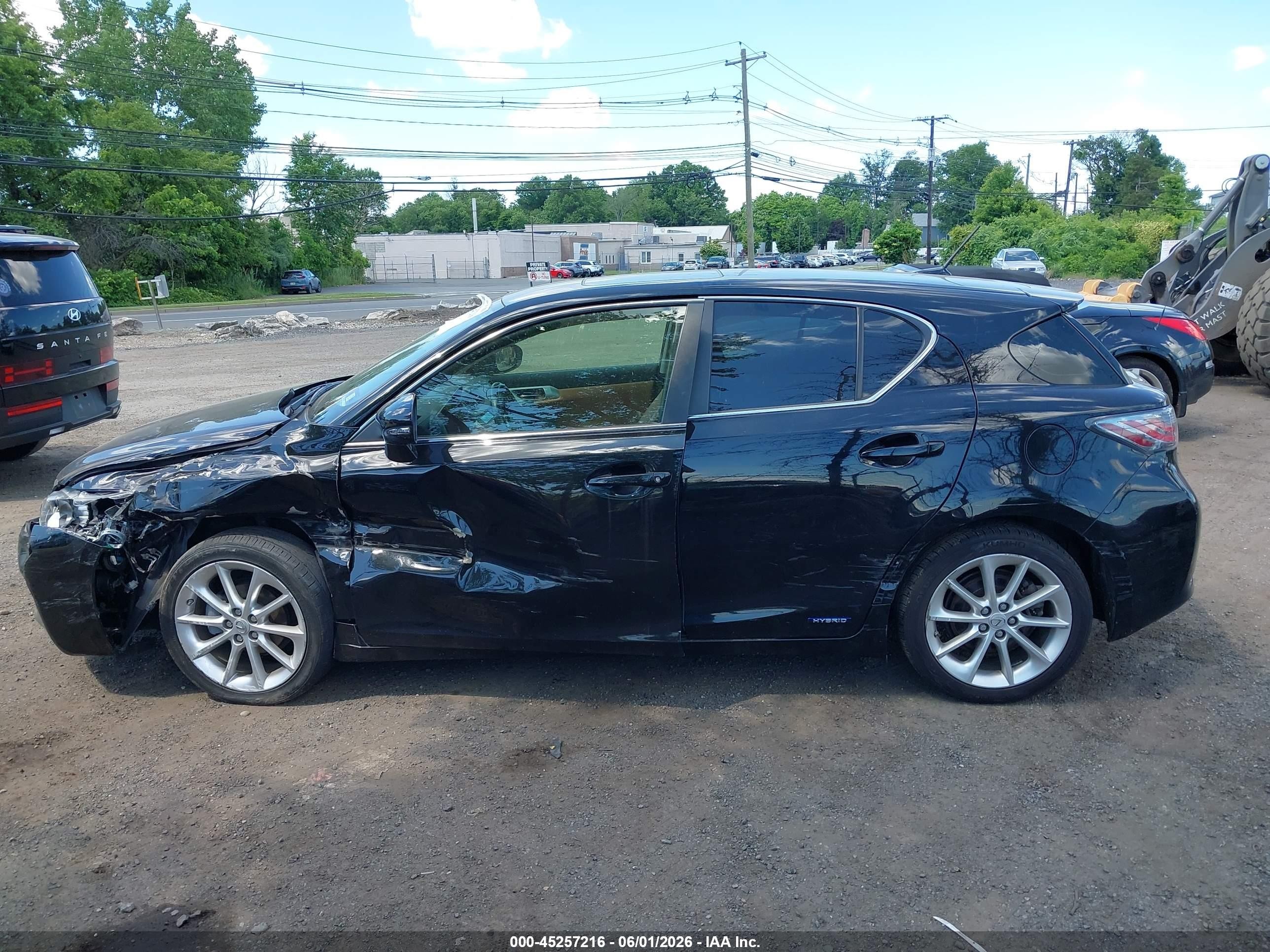 2012 Lexus Ct 200h Premium Black vin: JTHKD5BH0C2053690