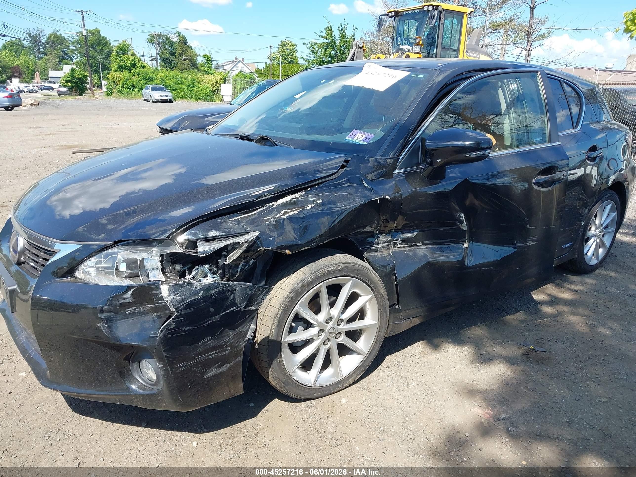 2012 Lexus Ct 200h Premium Black vin: JTHKD5BH0C2053690