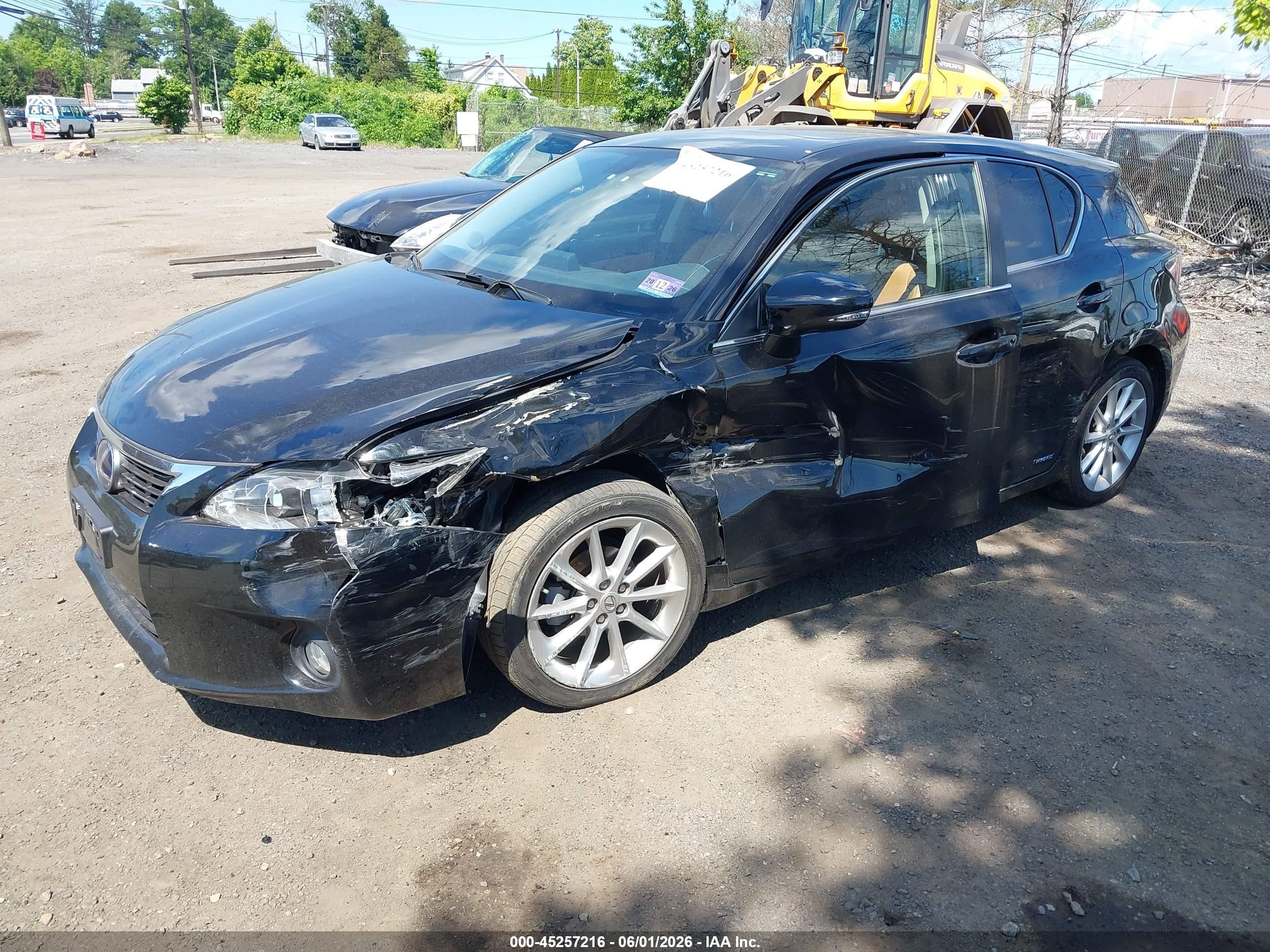 2012 Lexus Ct 200h Premium Black vin: JTHKD5BH0C2053690
