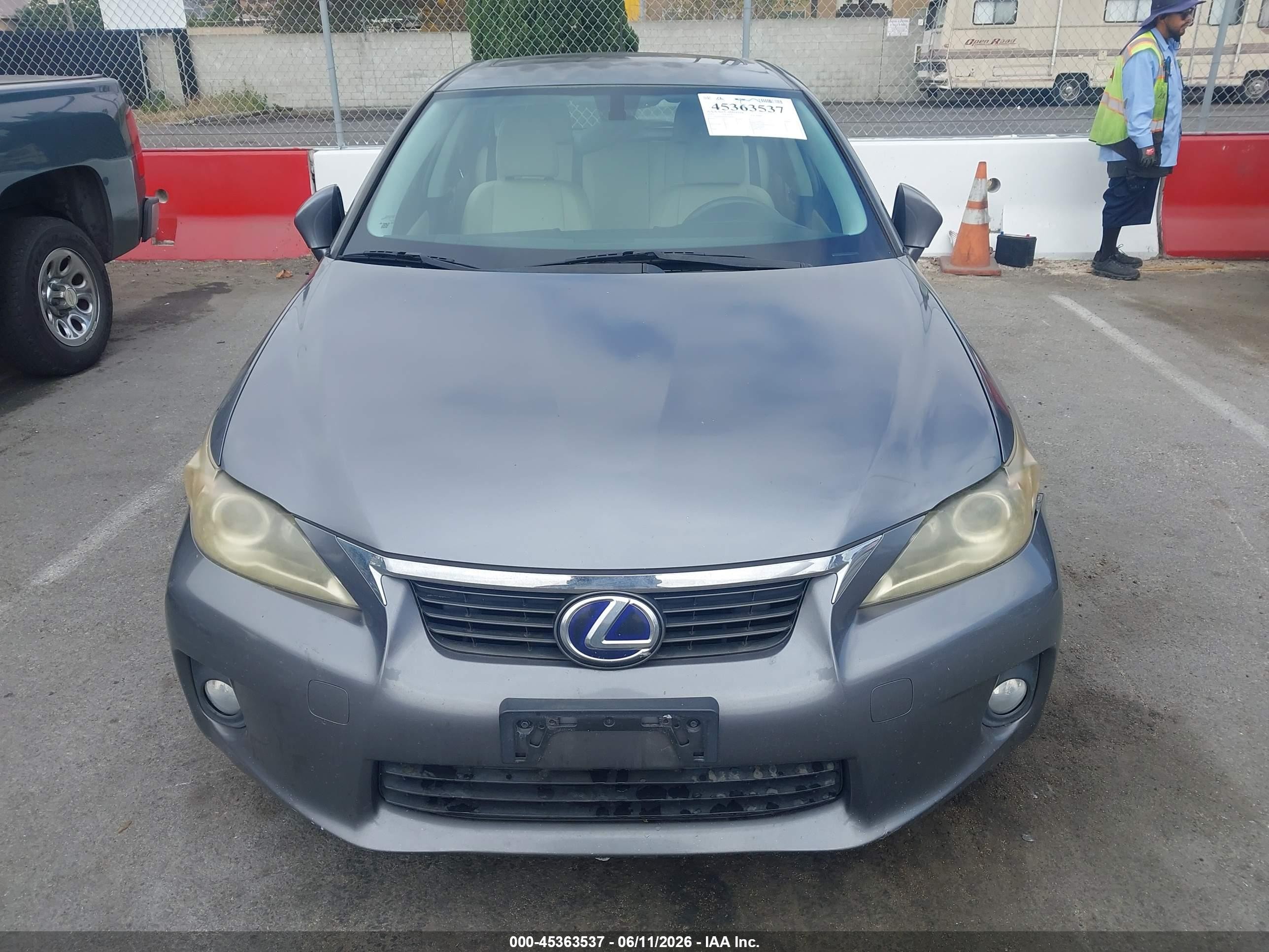 2012 Lexus Ct 200h Premium Gray vin: JTHKD5BH0C2056962