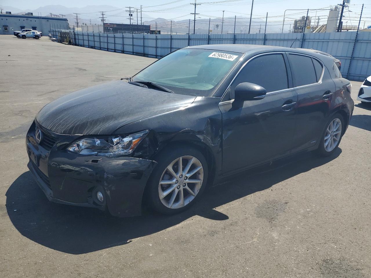 2012 Lexus Ct 200 Black vin: JTHKD5BH0C2080288