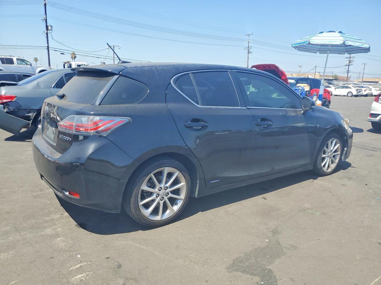2012 Lexus Ct 200 Black vin: JTHKD5BH0C2080288