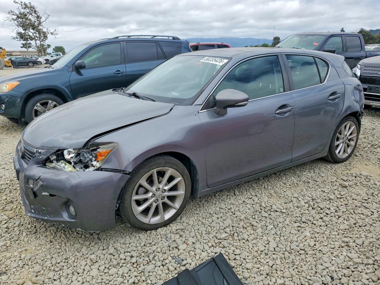 2012 Lexus Ct 200 Gray vin: JTHKD5BH0C2099942