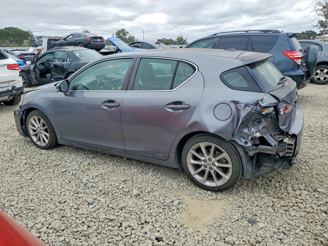 2012 Lexus Ct 200 Gray vin: JTHKD5BH0C2099942