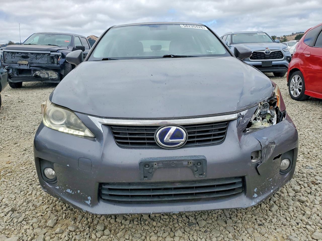 2012 Lexus Ct 200 Gray vin: JTHKD5BH0C2099942