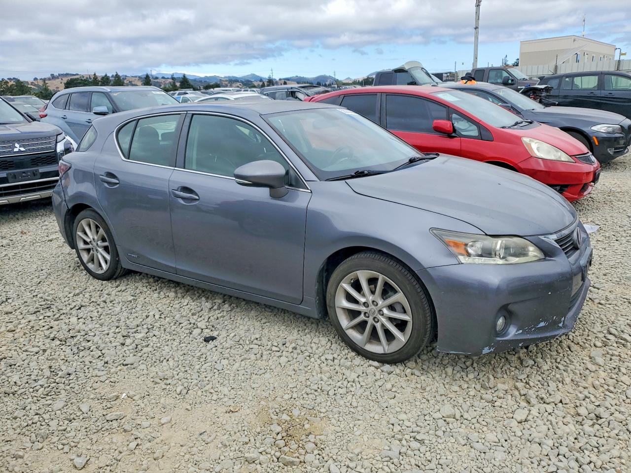 2012 Lexus Ct 200 Gray vin: JTHKD5BH0C2099942