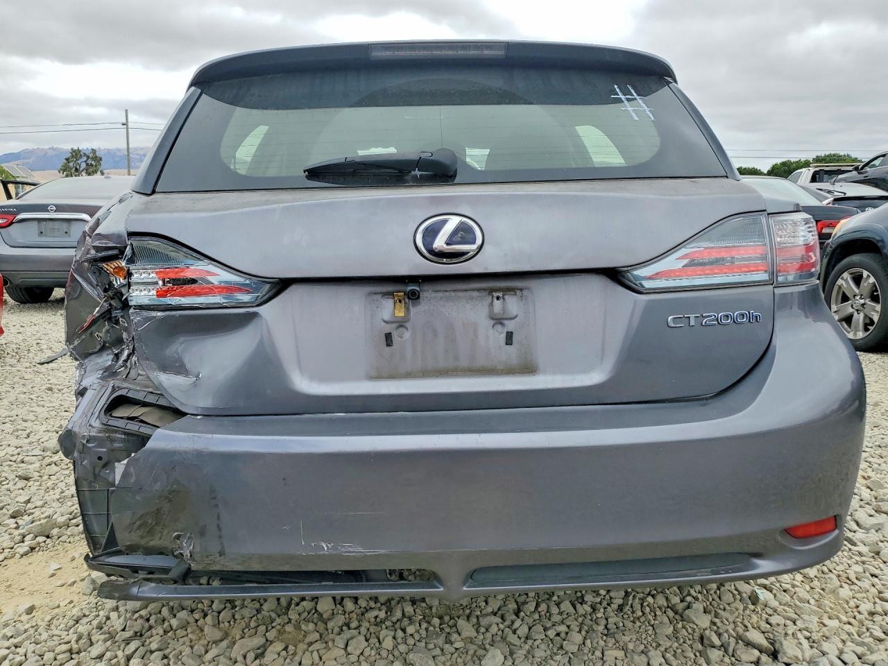 2012 Lexus Ct 200 Gray vin: JTHKD5BH0C2099942