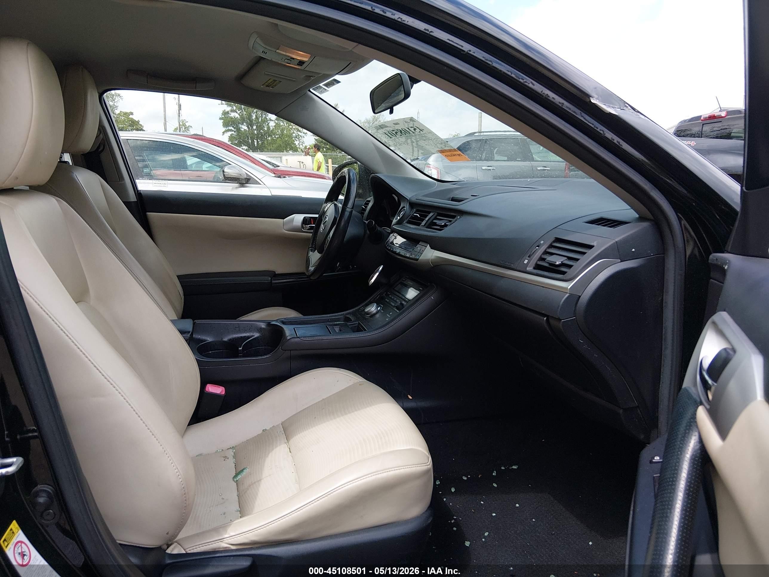 2012 Lexus Ct 200 Black vin: JTHKD5BH0C2107571