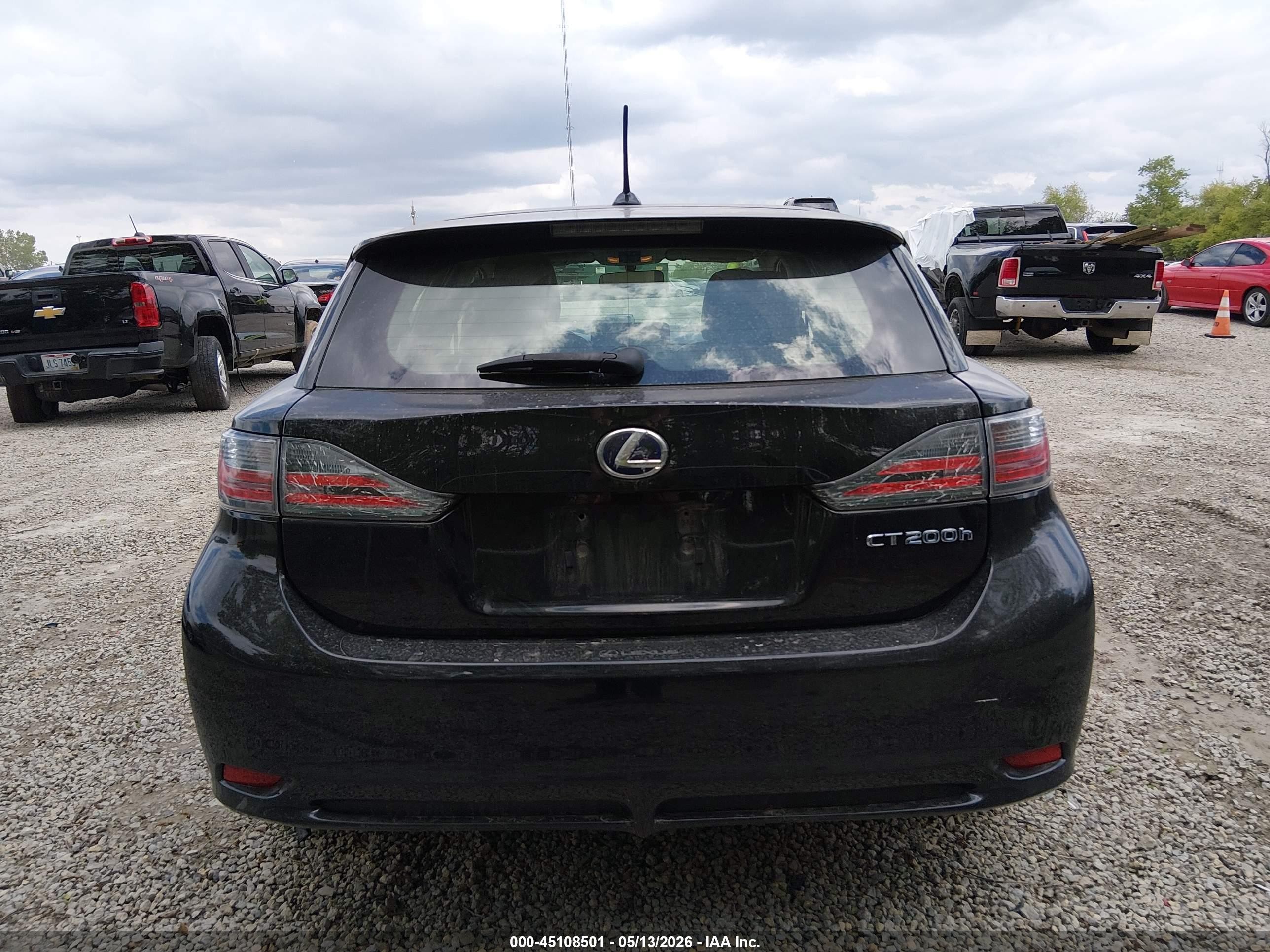 2012 Lexus Ct 200 Black vin: JTHKD5BH0C2107571