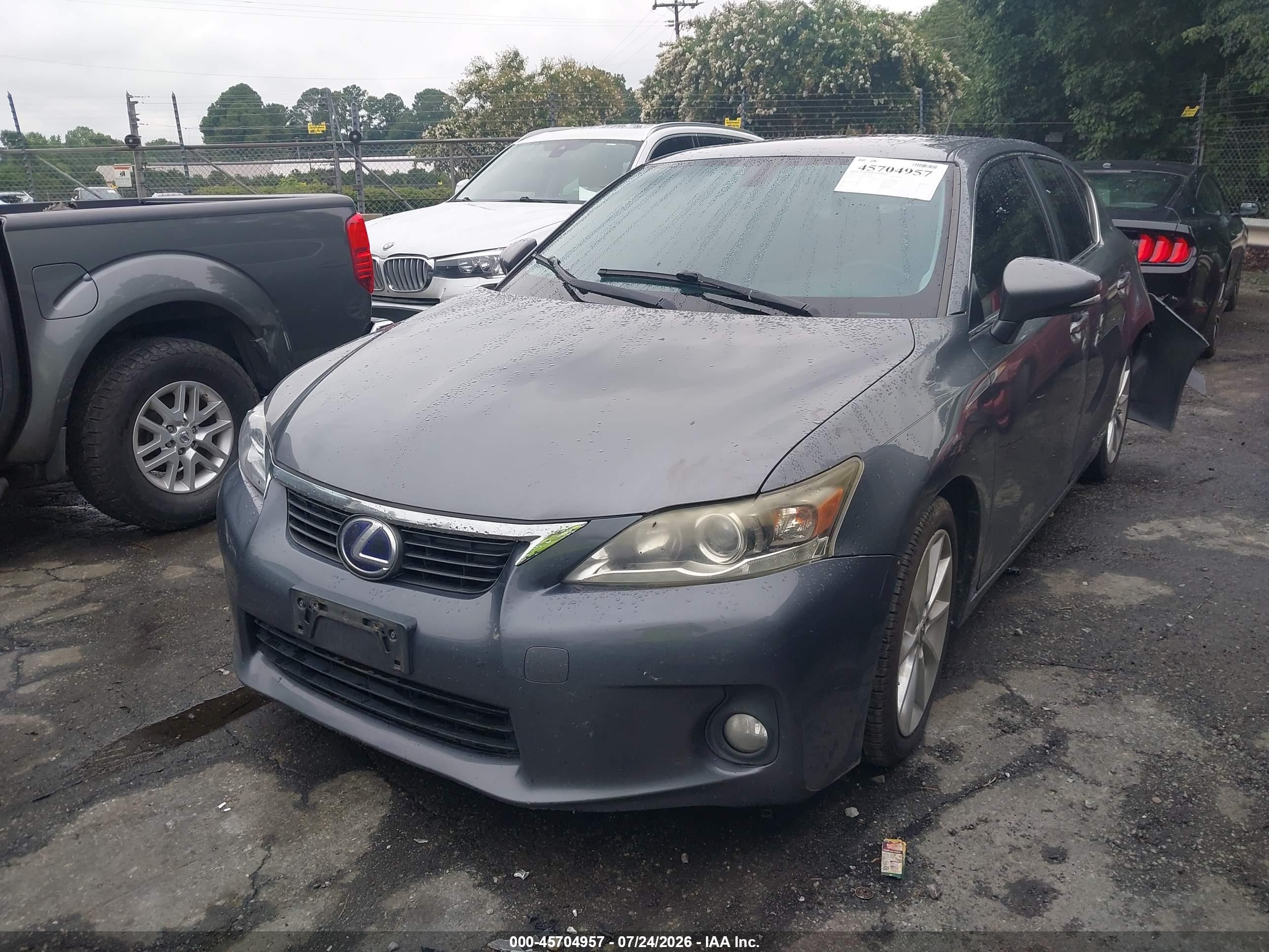 2012 Lexus Ct 200h Premium Серебряный vin: JTHKD5BH0C2116142