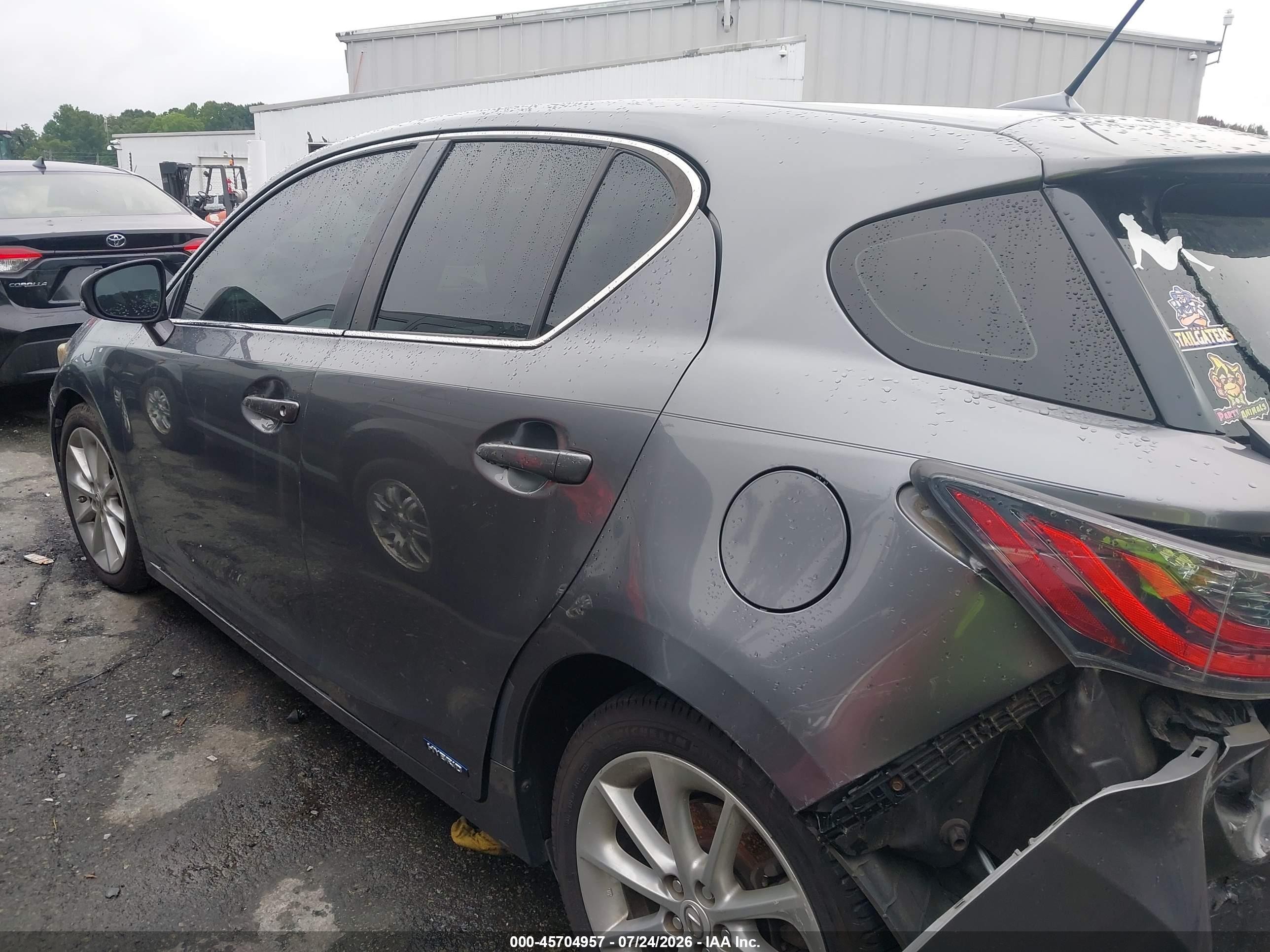 2012 Lexus Ct 200h Premium Серебряный vin: JTHKD5BH0C2116142