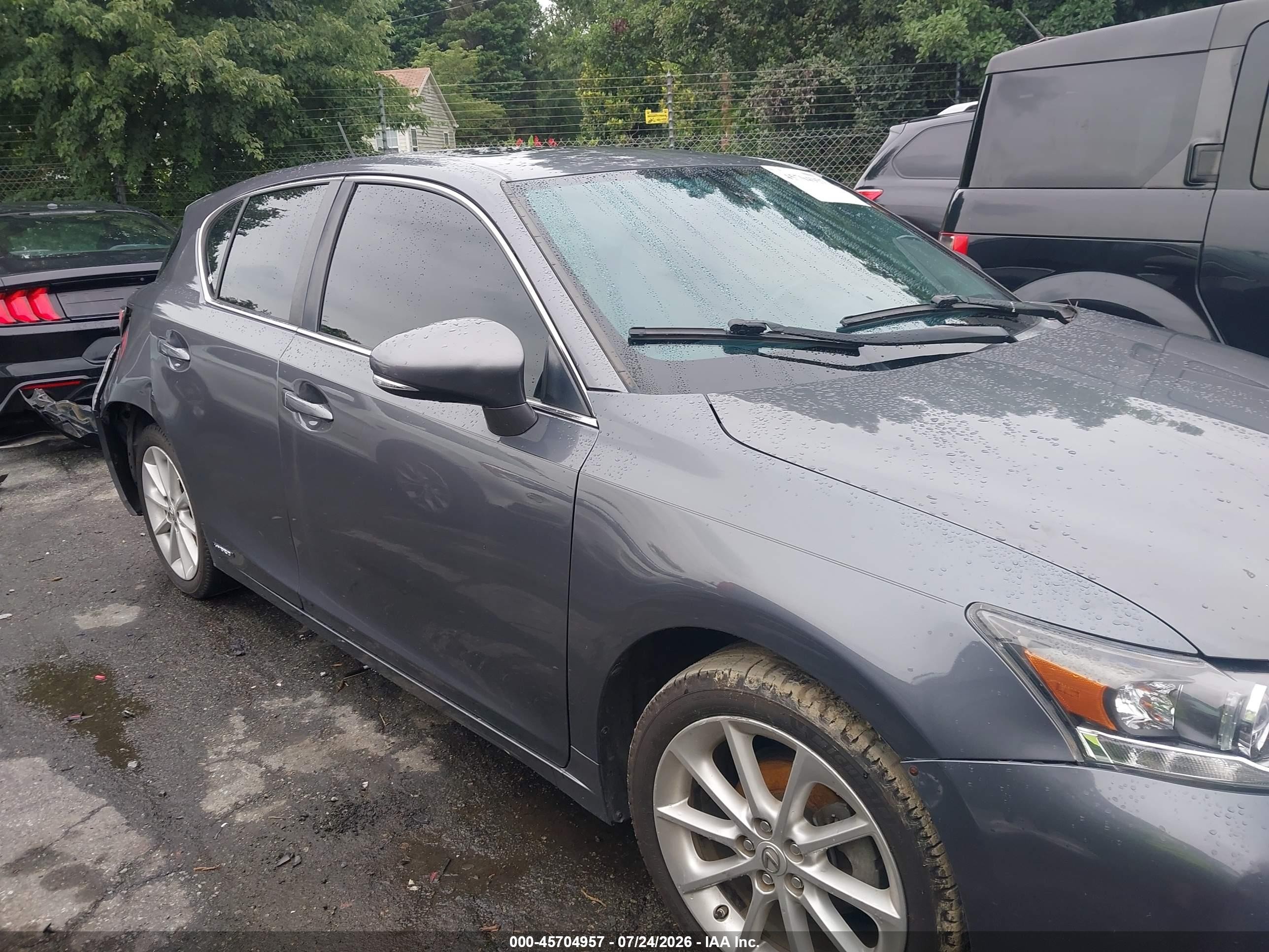 2012 Lexus Ct 200h Premium Серебряный vin: JTHKD5BH0C2116142