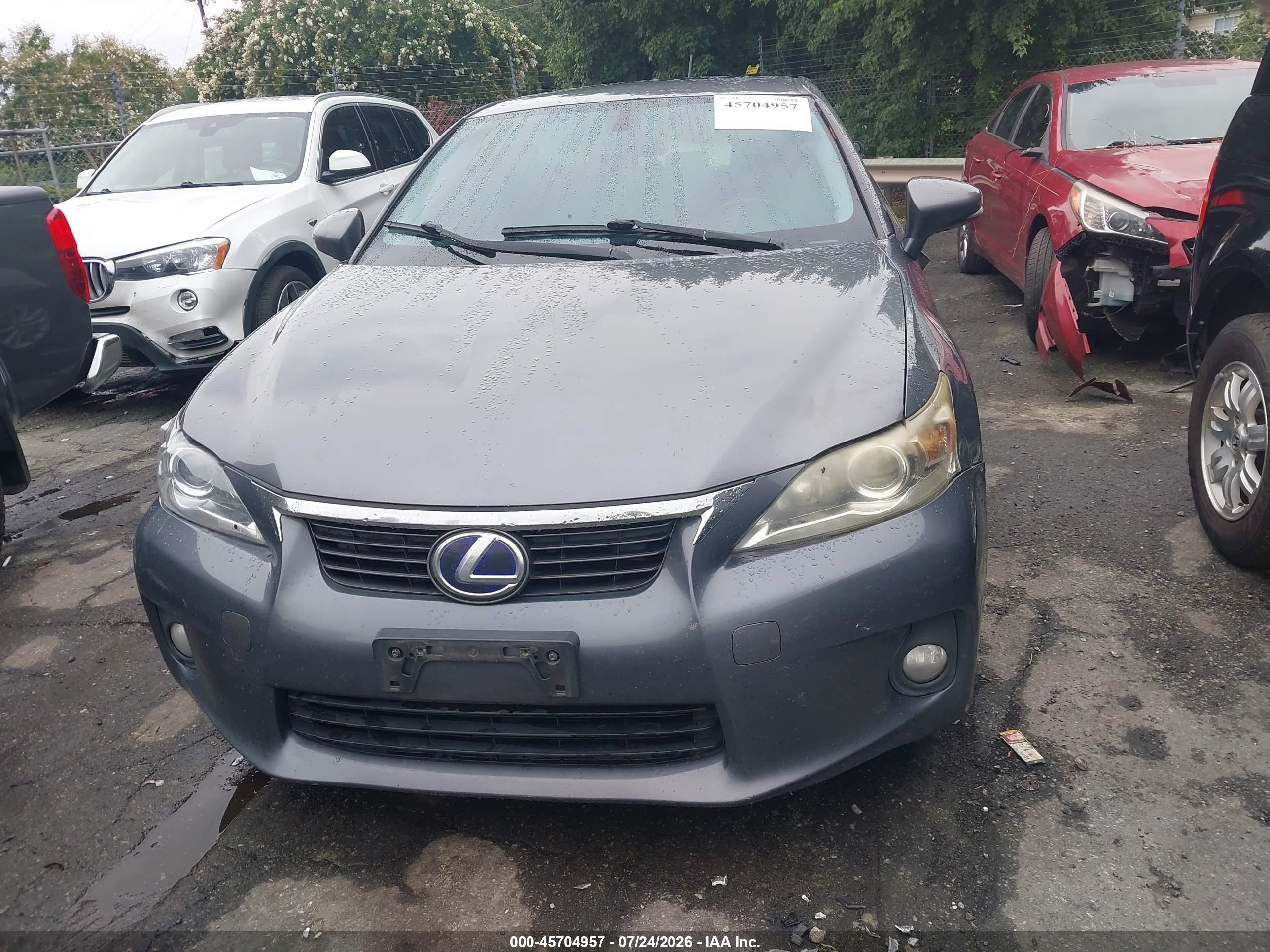 2012 Lexus Ct 200h Premium Серебряный vin: JTHKD5BH0C2116142