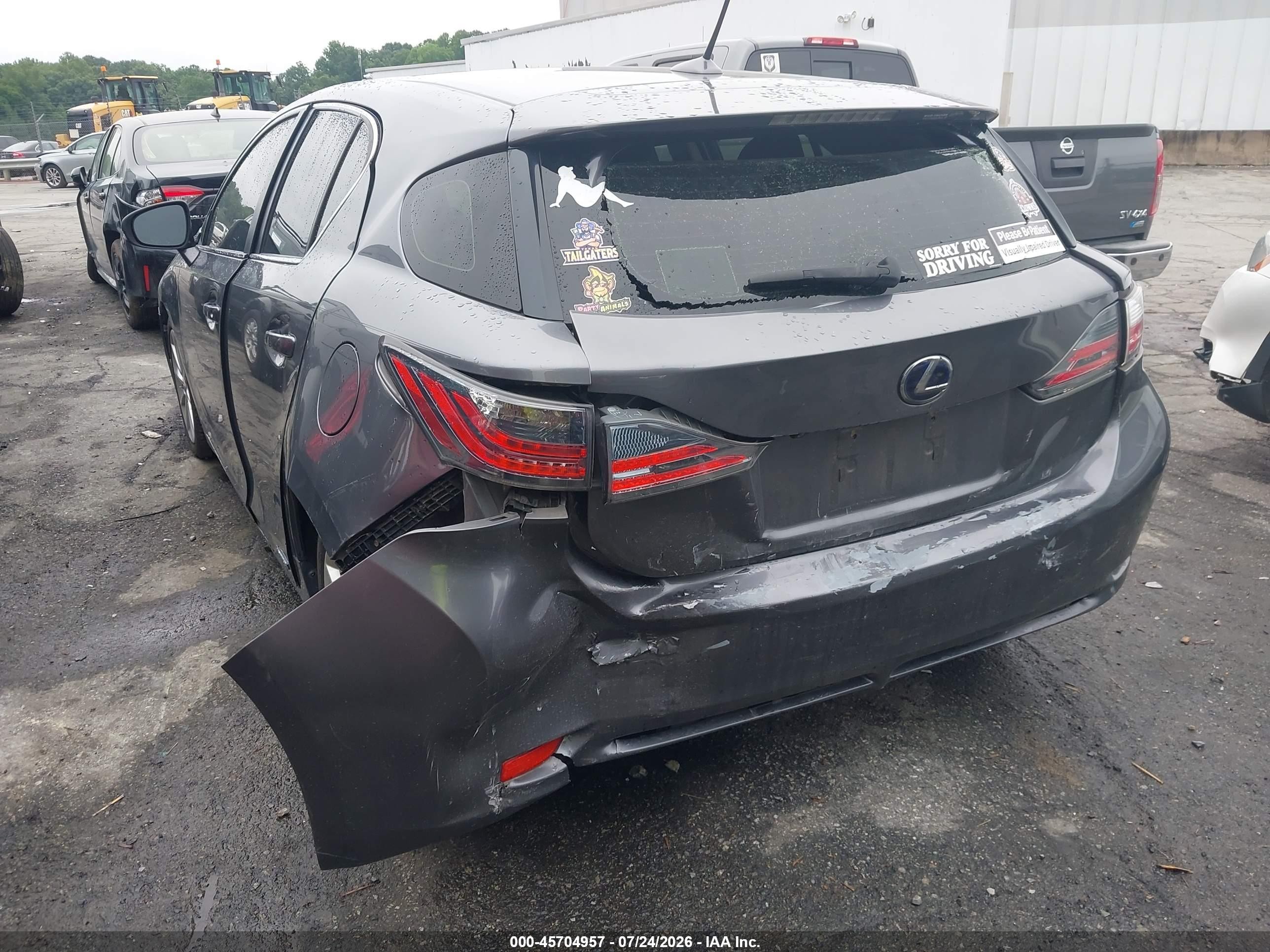 2012 Lexus Ct 200h Premium Серебряный vin: JTHKD5BH0C2116142
