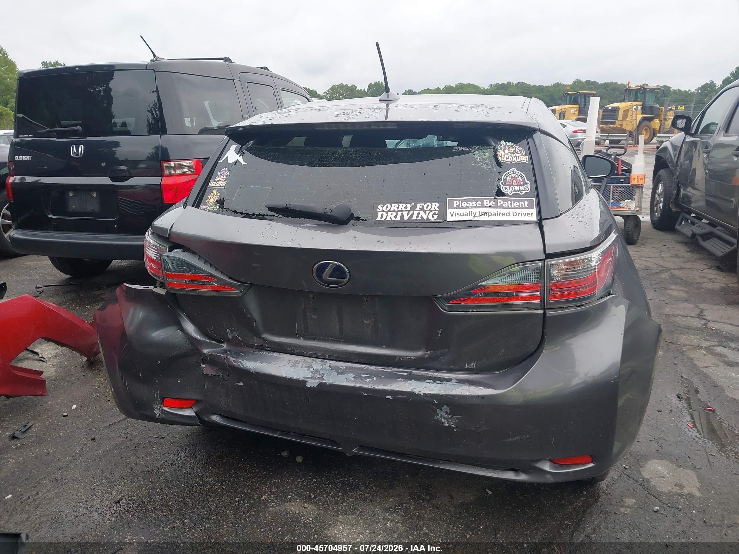 2012 Lexus Ct 200h Premium Серебряный vin: JTHKD5BH0C2116142
