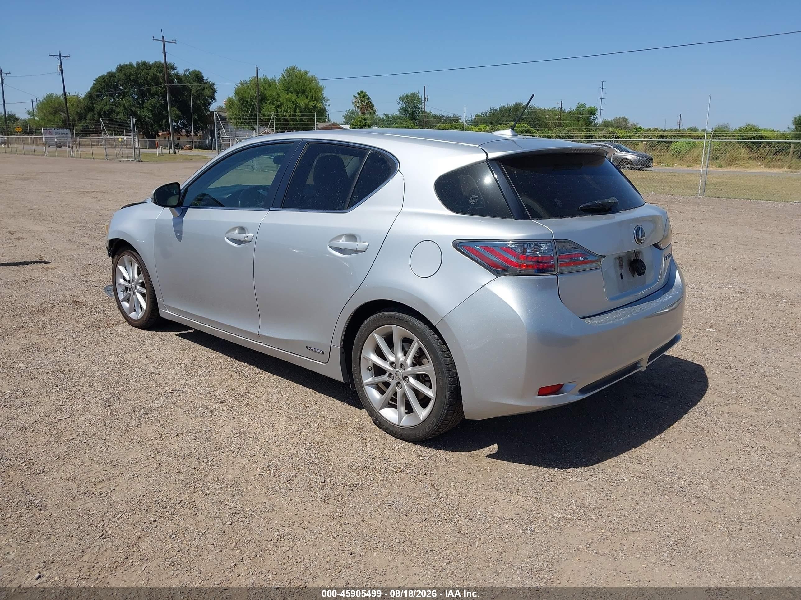 2013 Lexus Ct 200h   Silver vin: JTHKD5BH0D2135064