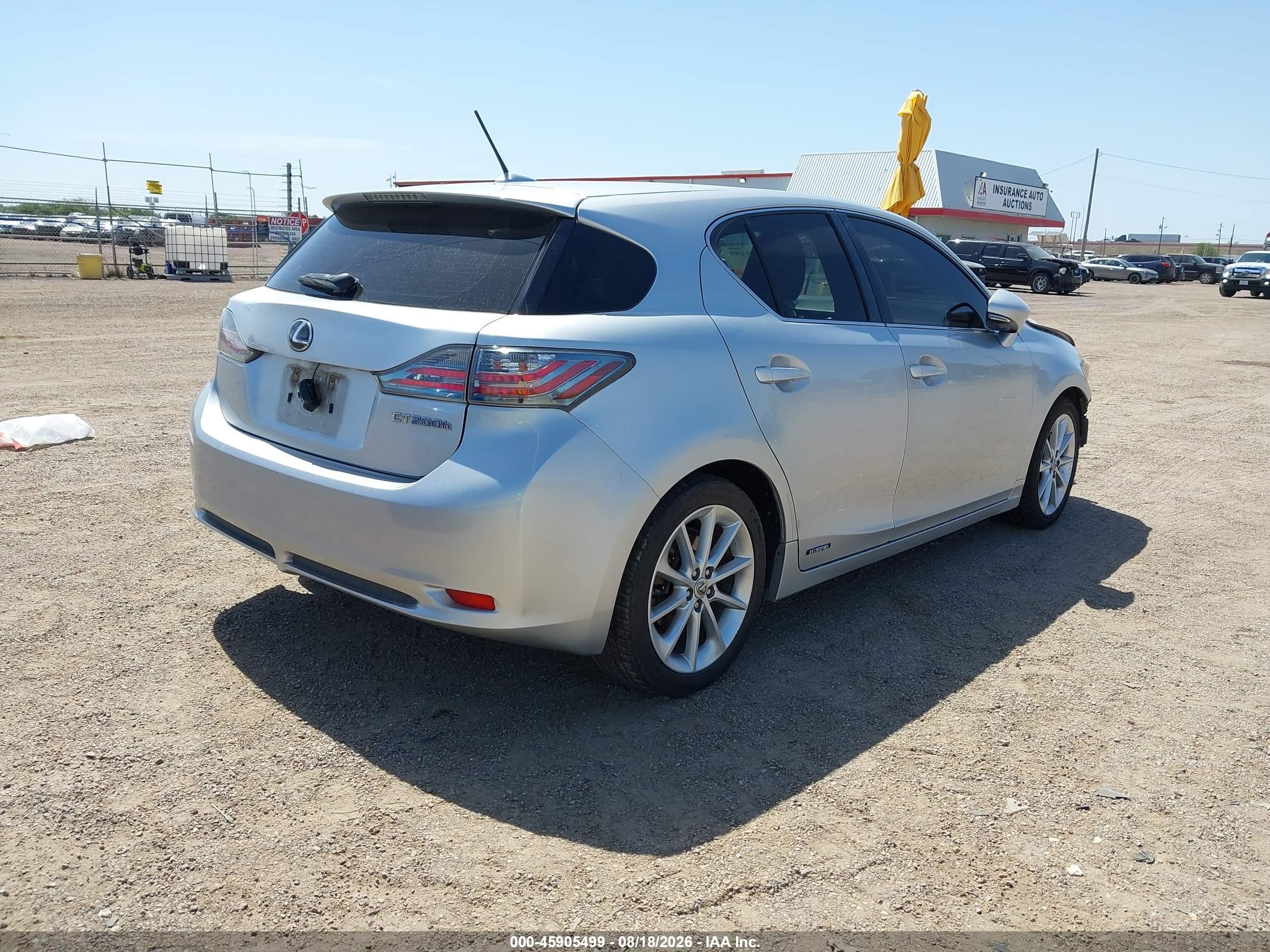 2013 Lexus Ct 200h   Silver vin: JTHKD5BH0D2135064