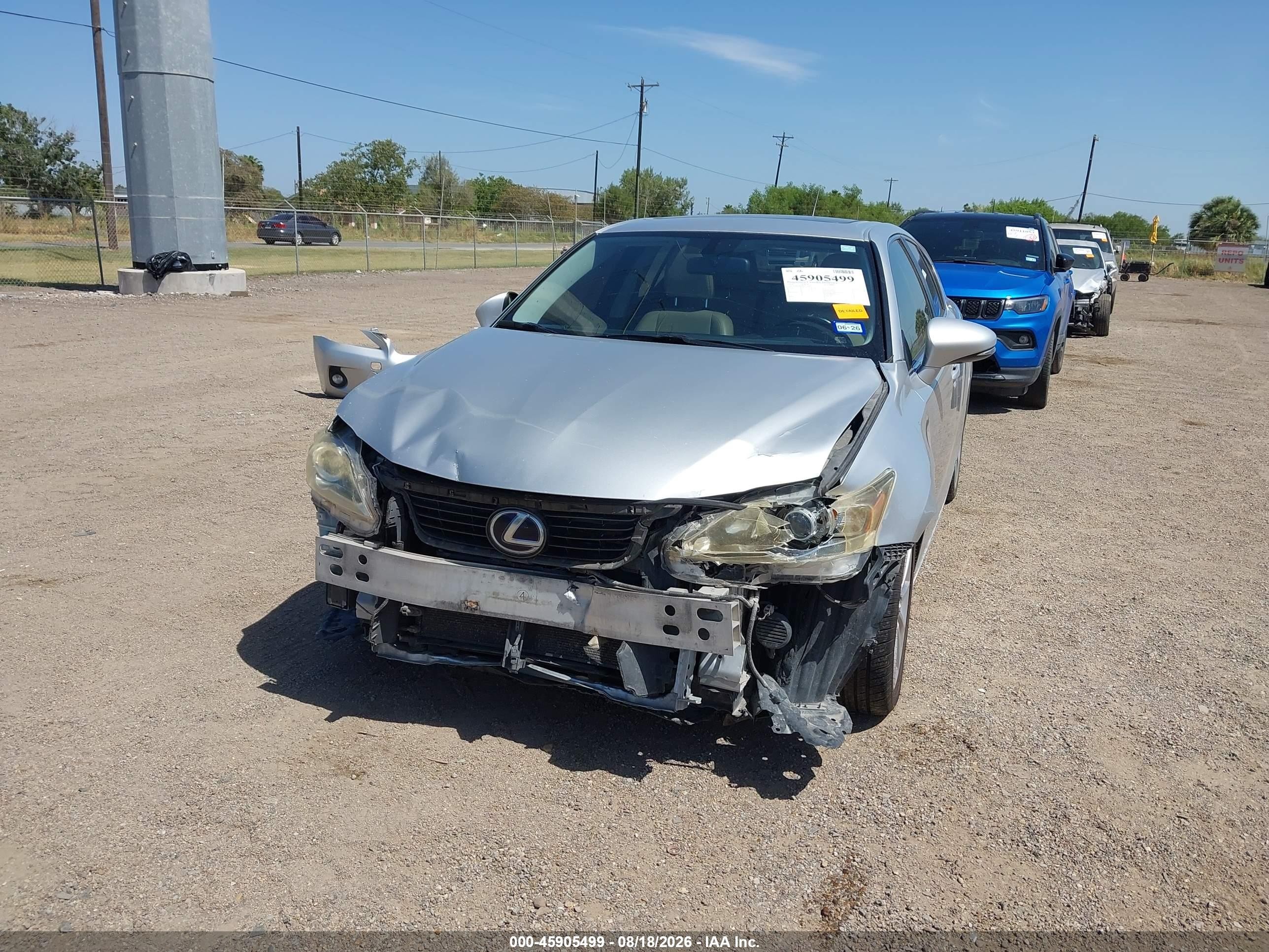 2013 Lexus Ct 200h   Silver vin: JTHKD5BH0D2135064