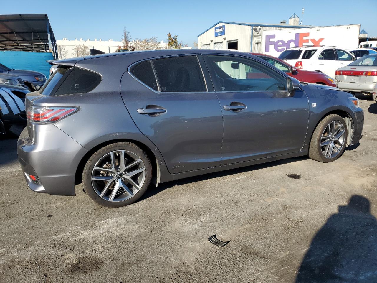 2015 Lexus Ct 200 Gray vin: JTHKD5BH0F2219677